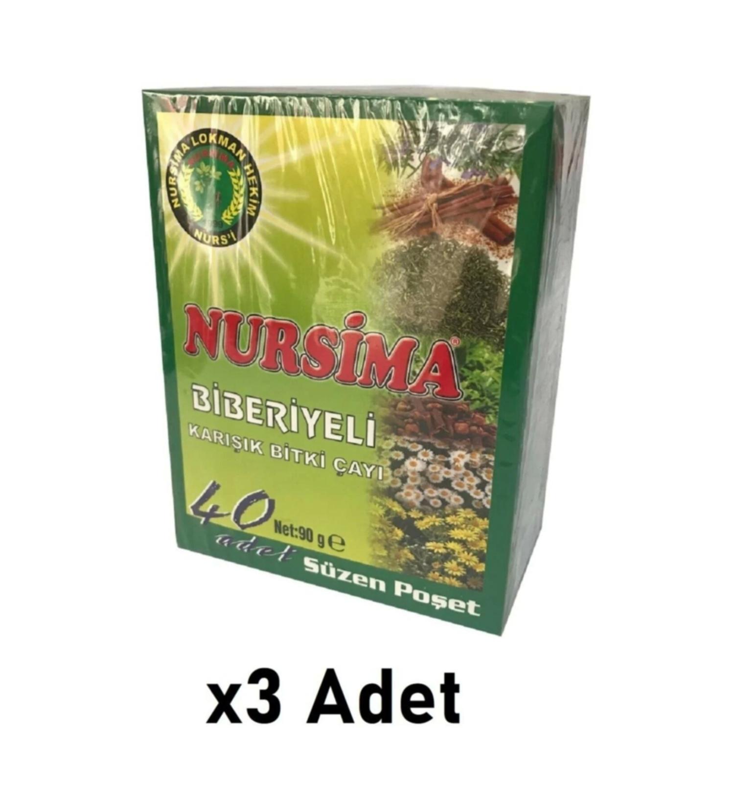 Nursima Rosemary Mixed Herbal Tea 40 Strains 3 Pieces