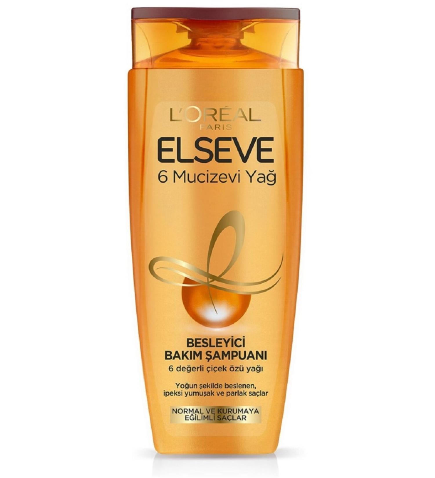 Elseve Shampoo 6 Miracle Oils Normal and Dry Hair 450 ml