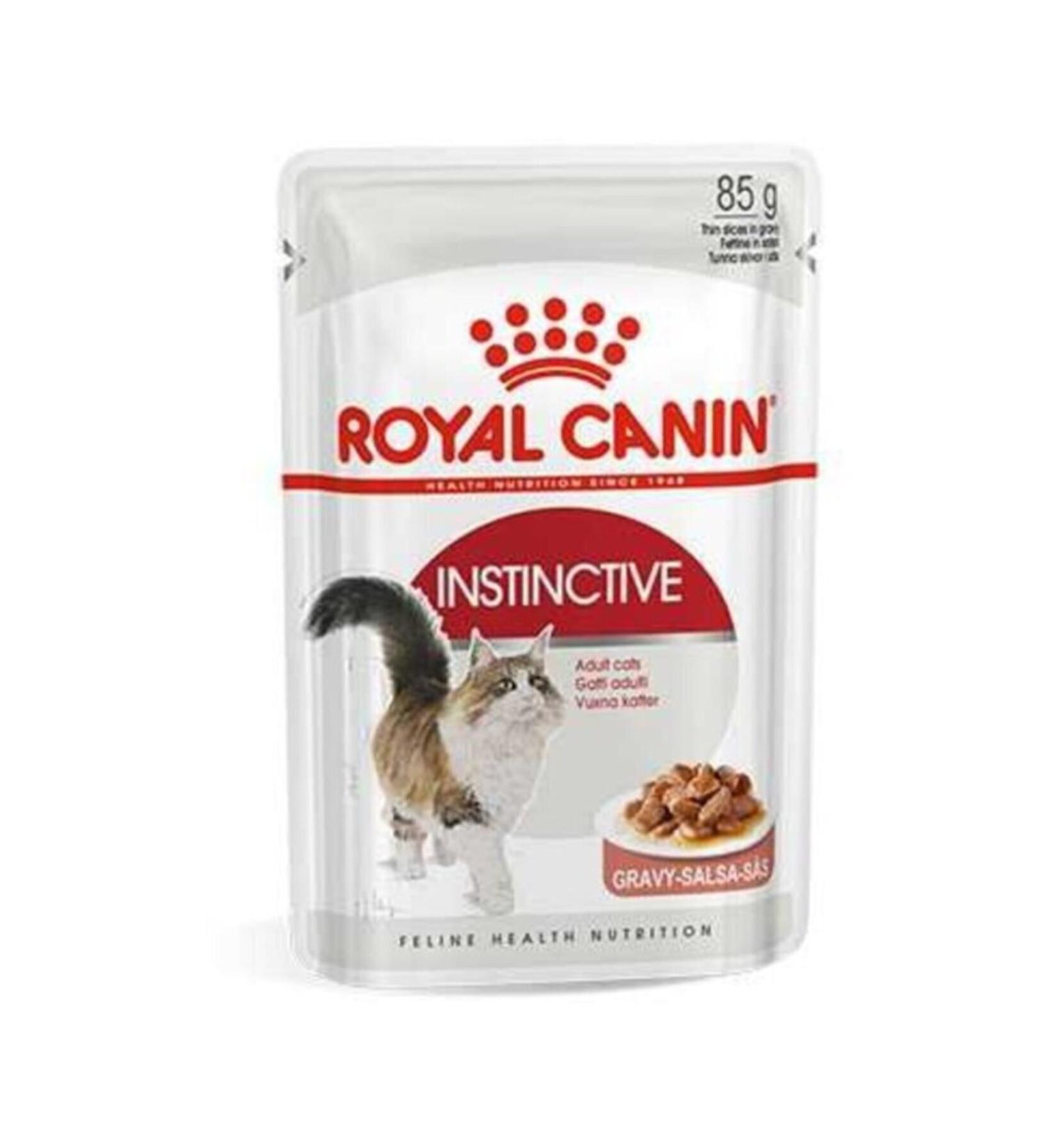 Royal Canin Instinctive Gravy Pouch Adult Cat Wet Food 12 X 85 G