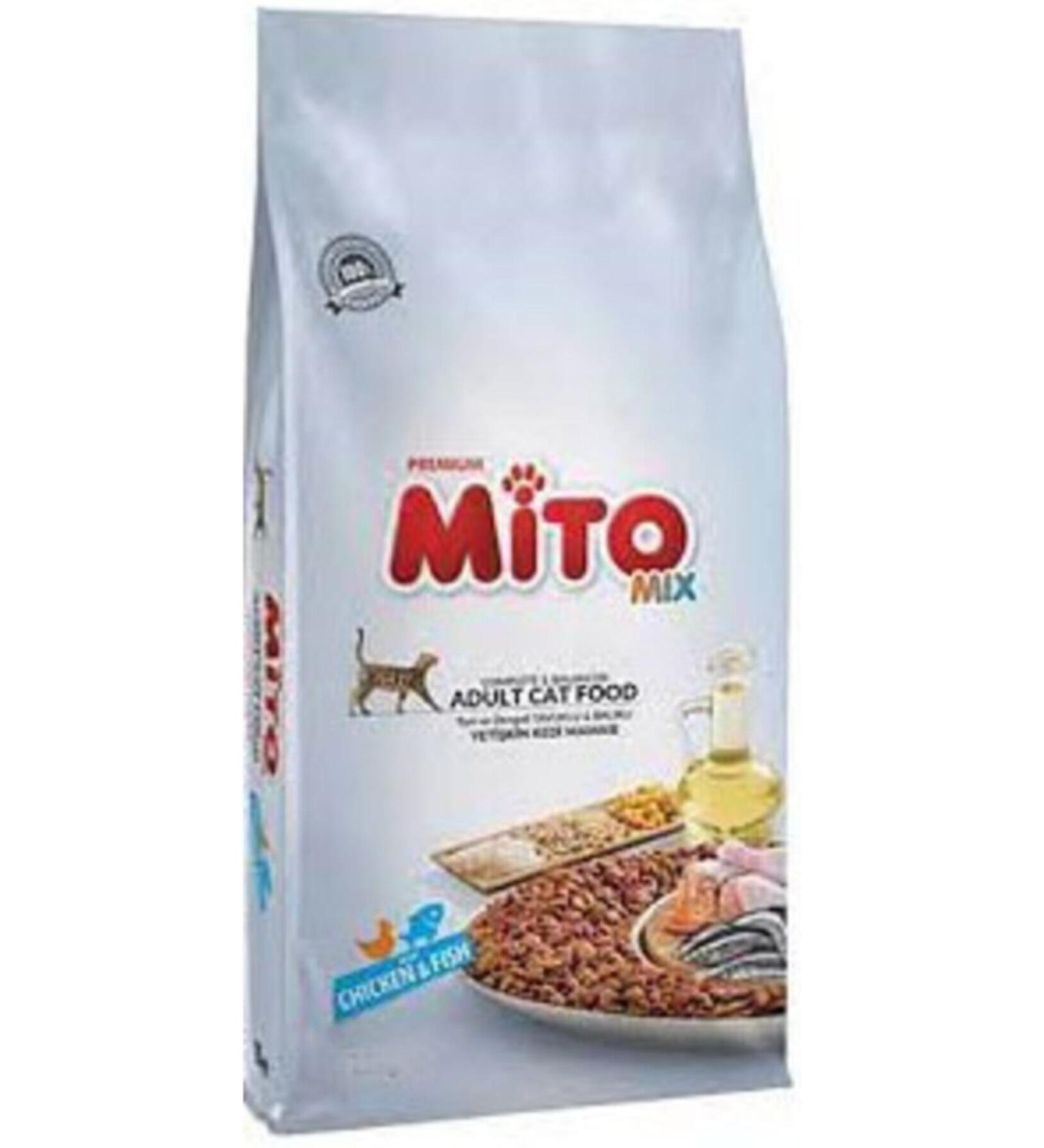 Mito Mix Adult Cat Chicken and Fish Colorful Granular Adult Cat Food 1 kg