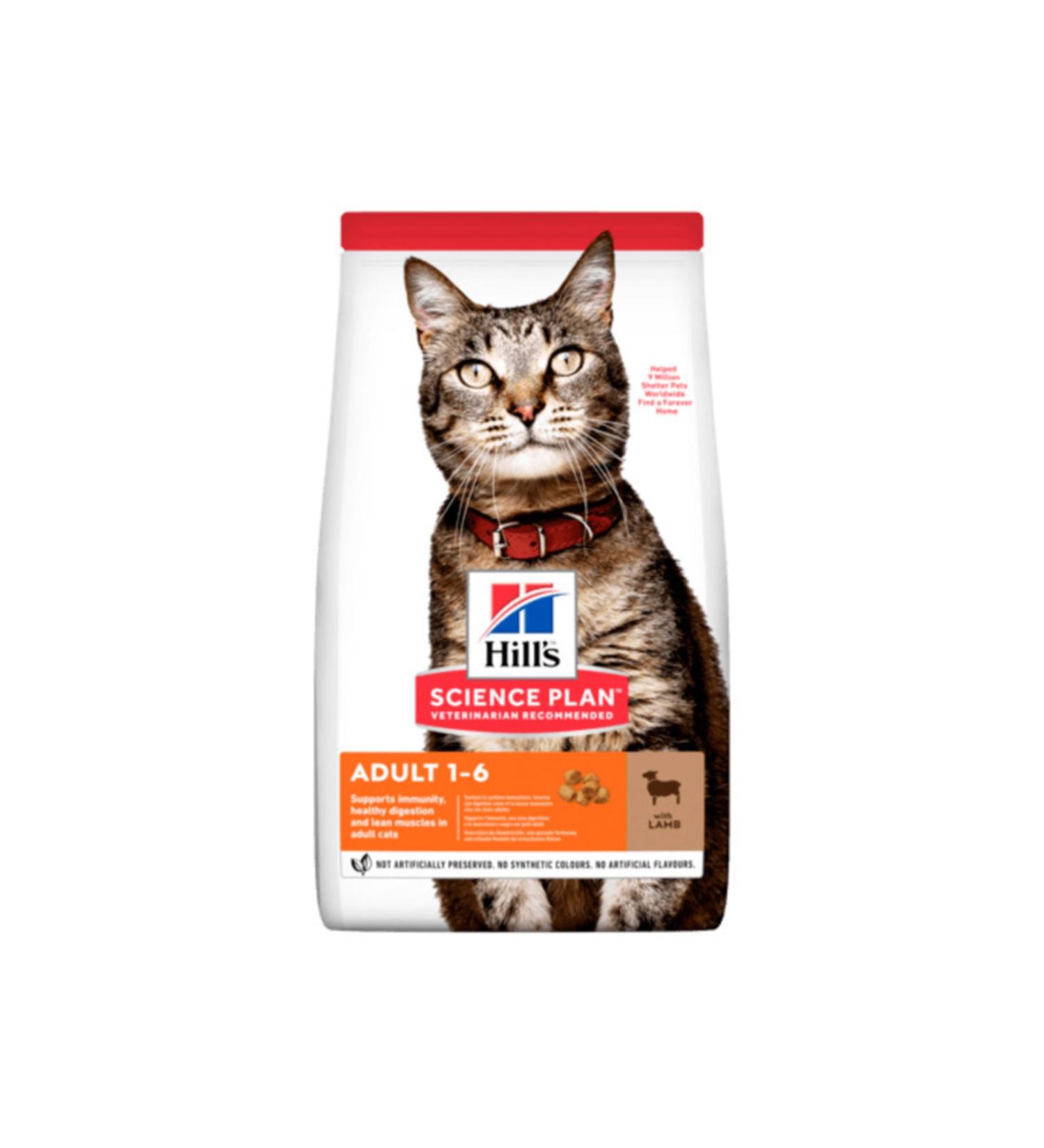 Hill's Adult Optimal Care Lamb Rice Adult Cat Food 10kg