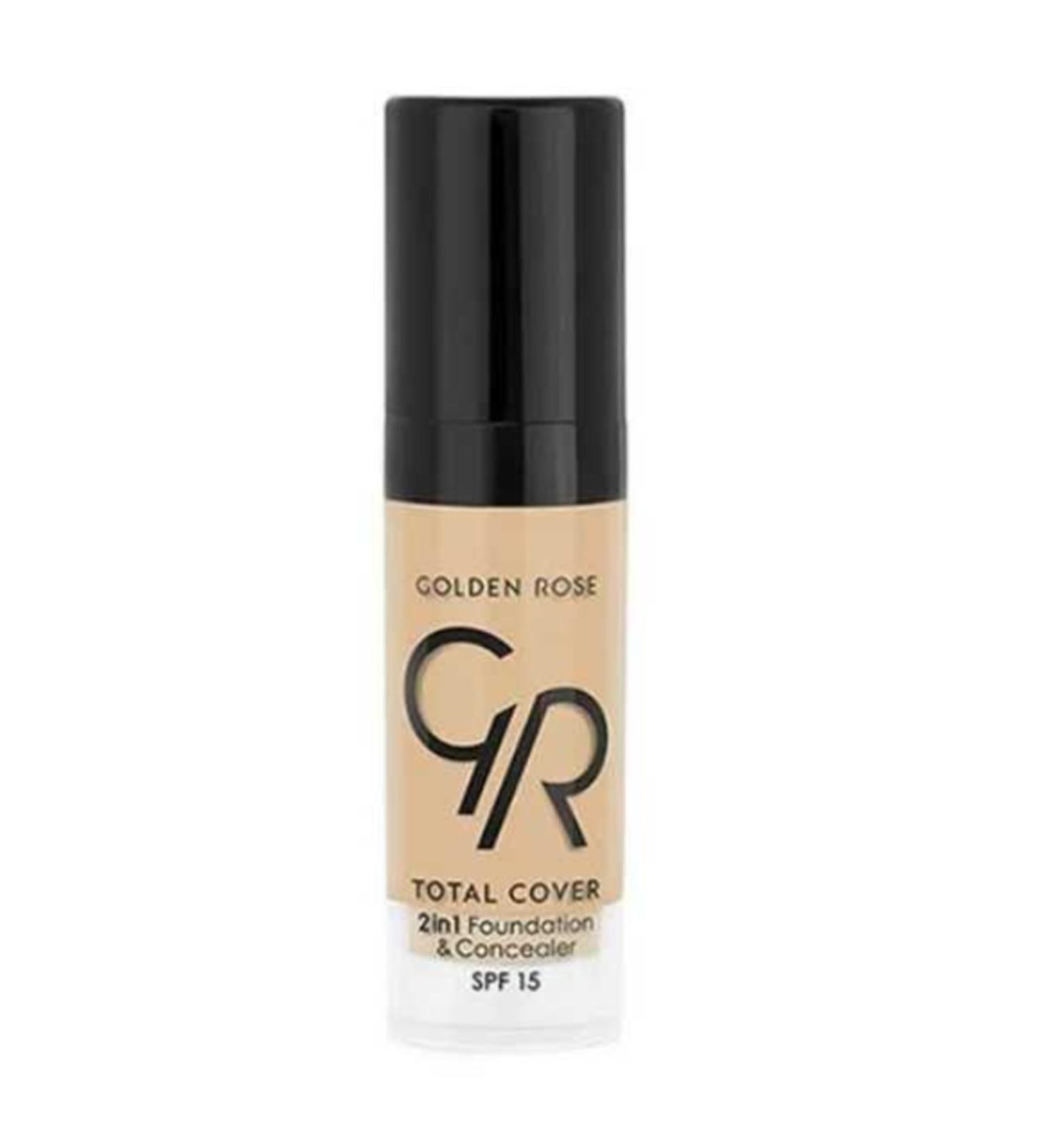 Golden Rose Total Cover 2in1 Foundation & Concealer Mini Size No:03