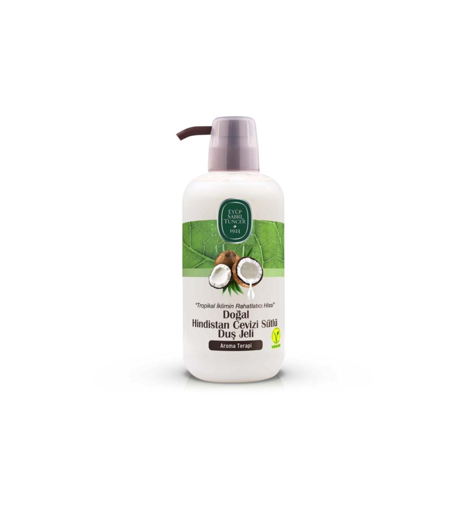 Ey p Sabri Tuncer Natural Coconut Milk Shower Gel 600 Ml Push-button Pet Bottle