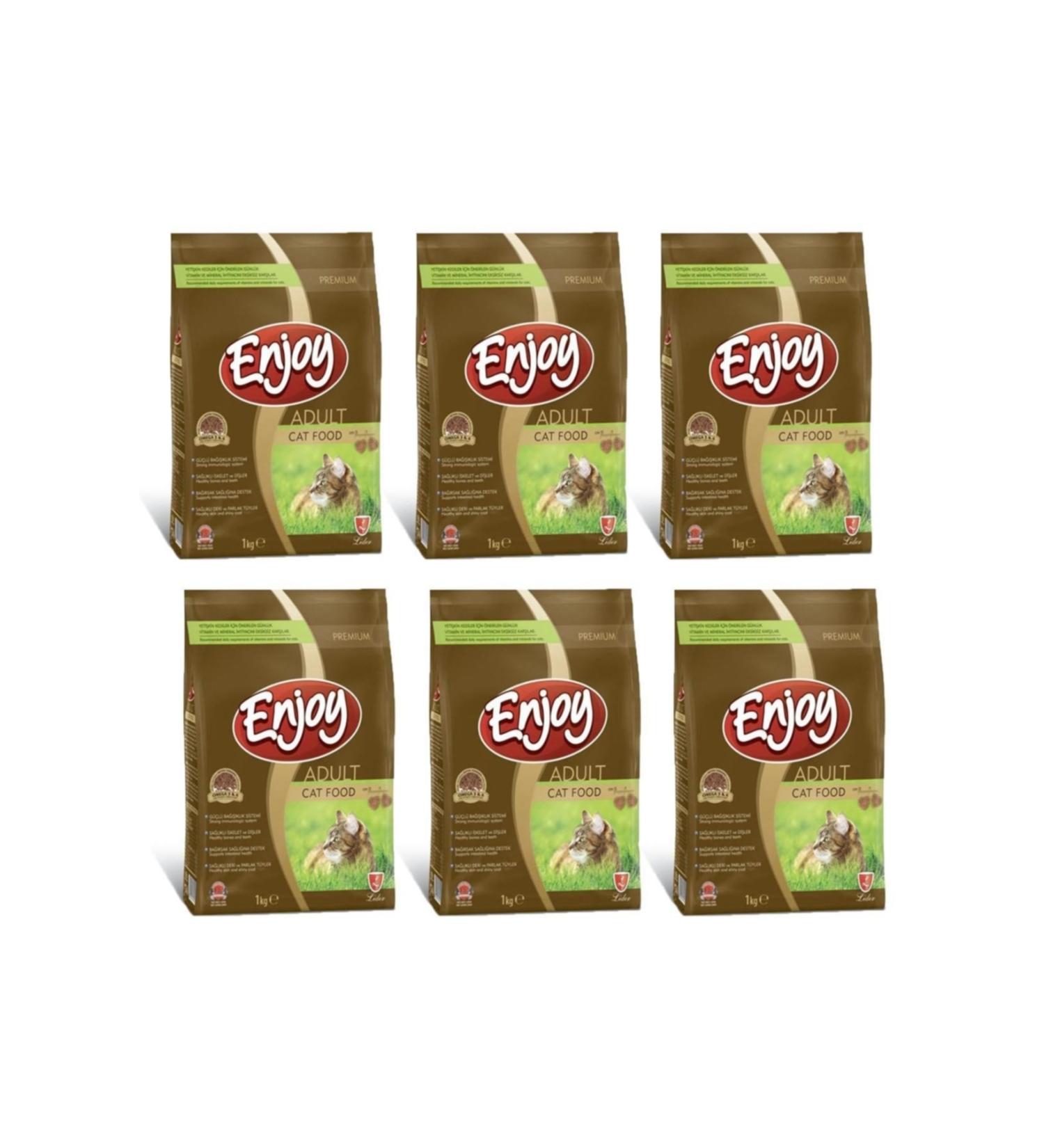 Enjoy Chicken Adult Cat Food 1 kg - 6 Pieces
