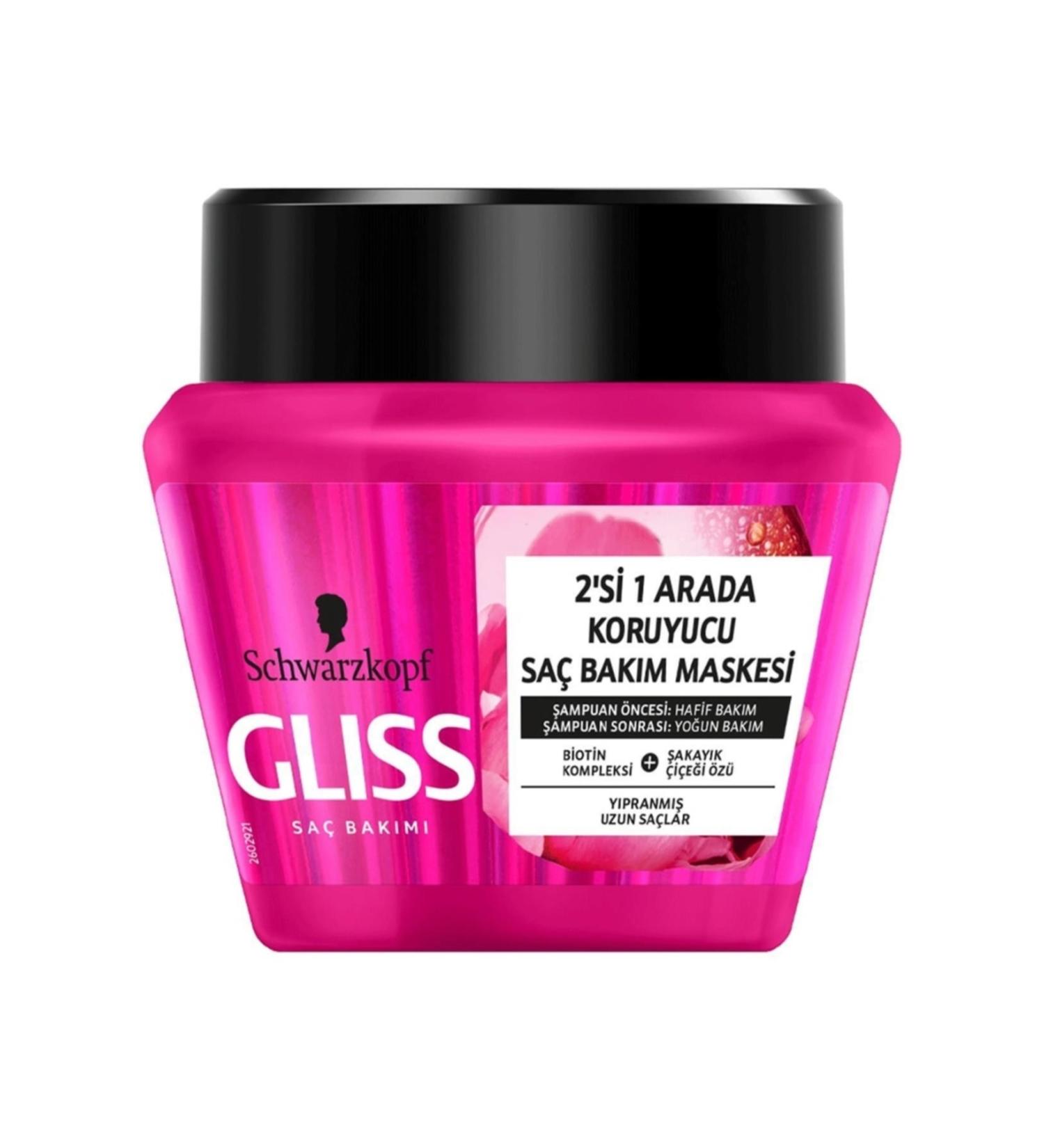 Gliss Supreme Length 2 in 1 Keratin Hair Care Mask 300 ml - Buy Online on GoSupps.com