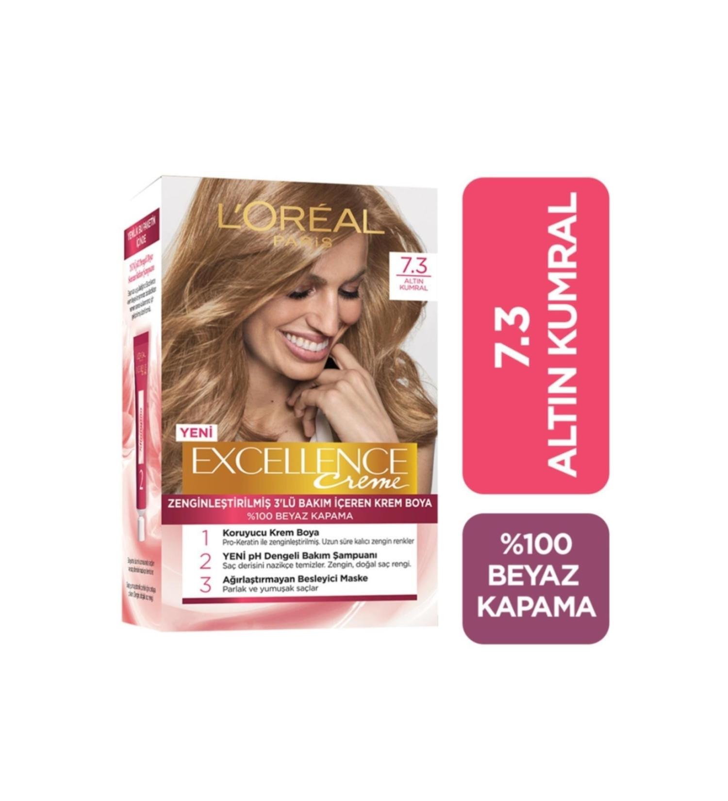 Excellence Brand: Creme Hair Dye Blonde Dore 7-3 Category: Hair Dye