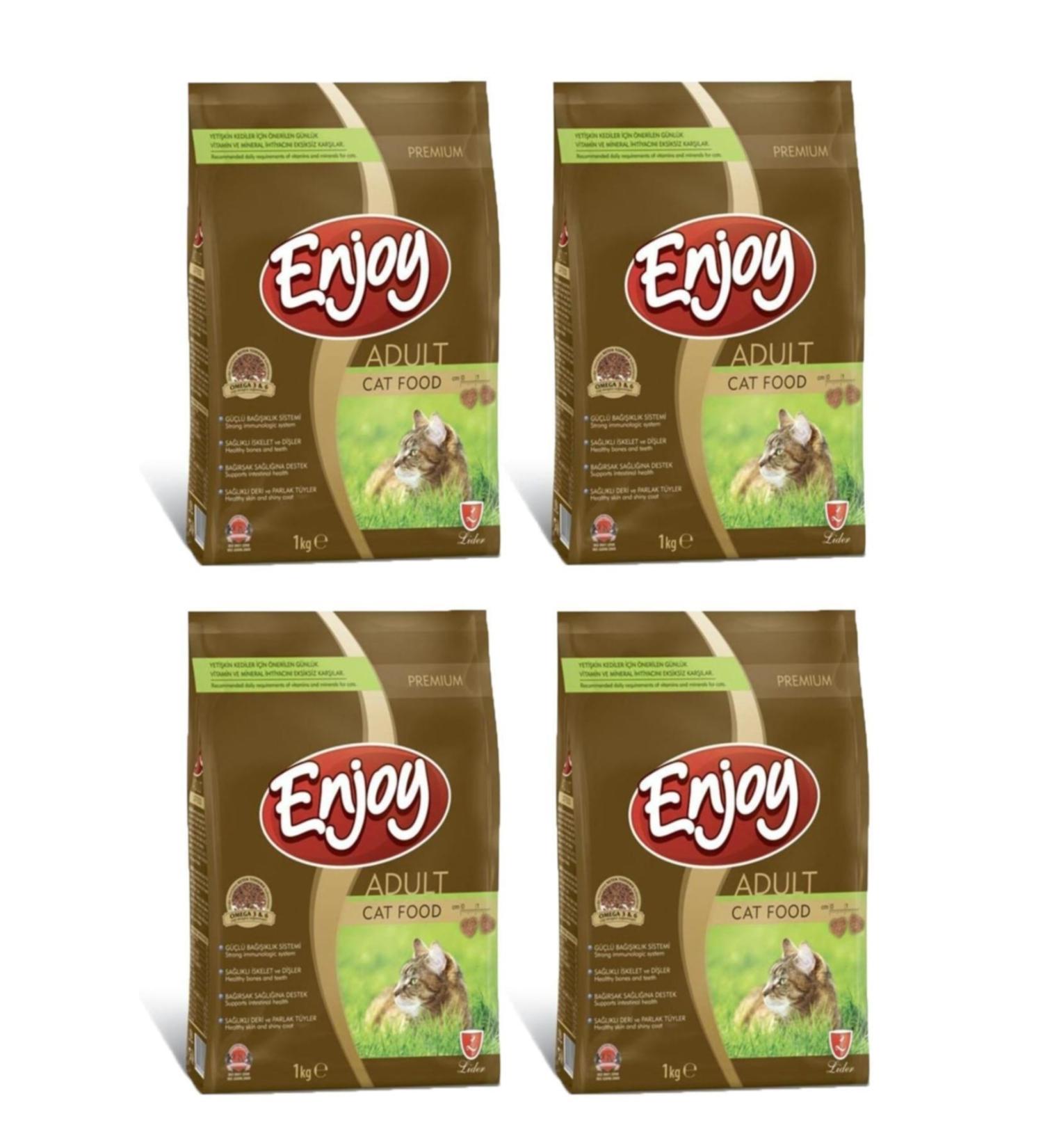 Enjoy Chicken Adult Cat Food 1 Kg - 4 Pieces
