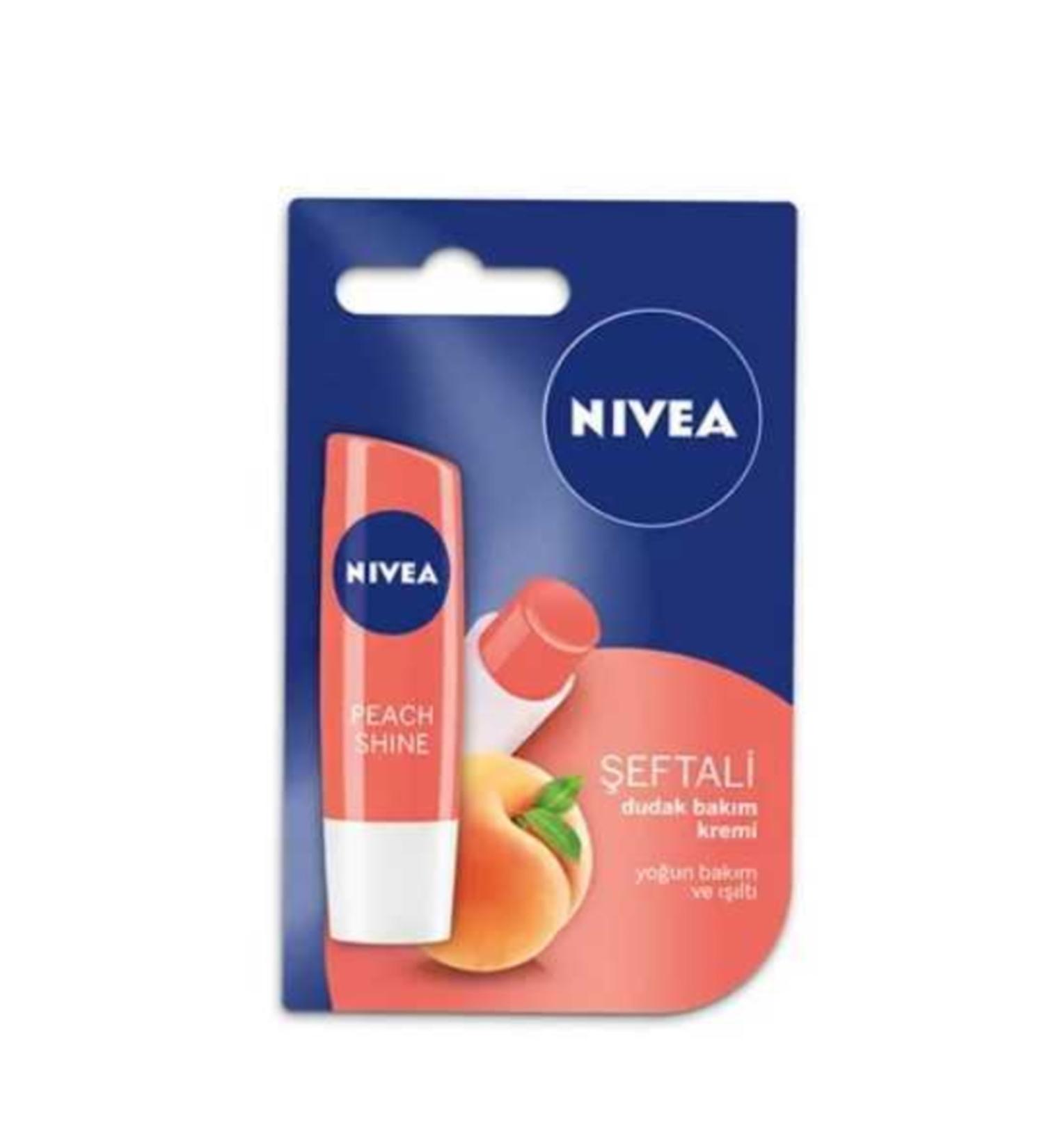 NIVEA Lip Care Fruity Shine Peach - Buy Online on GoSupps.com