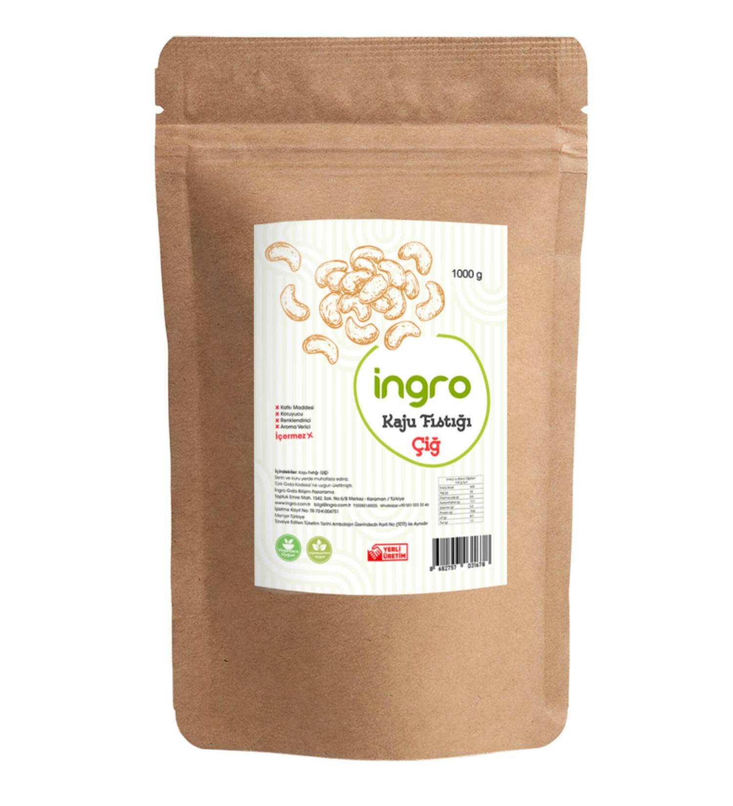 Ingro Cashew Nuts (raw) 1000 G