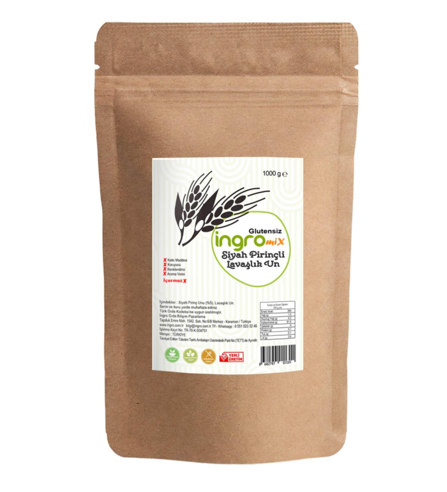 Ingro Mix Gluten-Free Lavash Flour (with Black Rice) 1000 gr