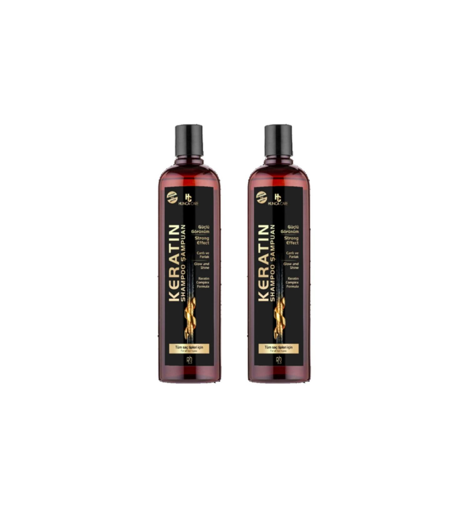 Hunca Keratin Shampoo 700 Ml 2 Piece Set