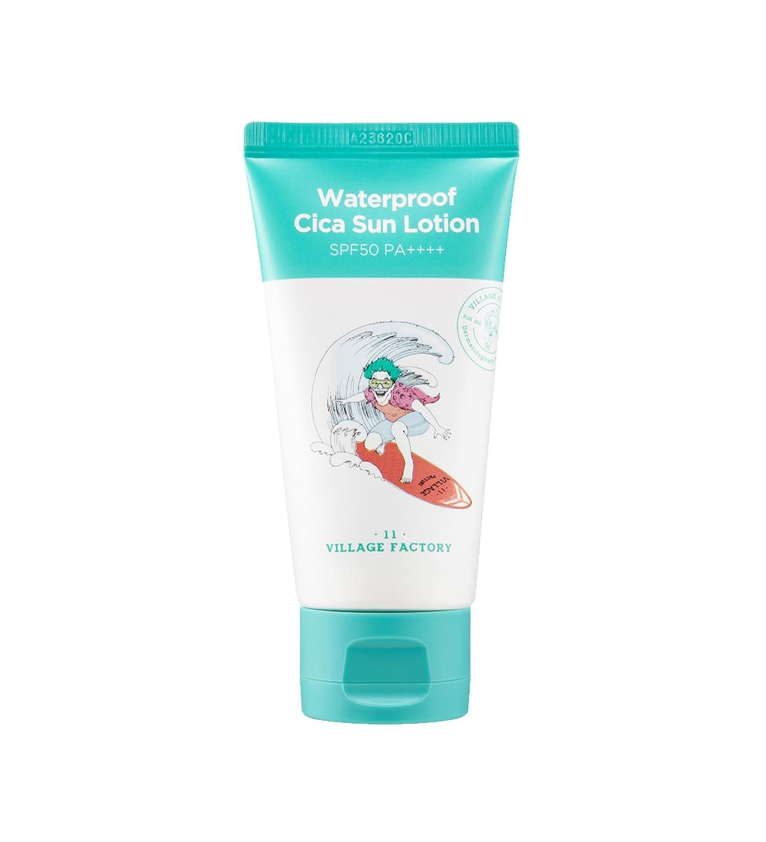 Village 11 Factory Waterproof Cica Sun Lotion Spf50 Pa++++ - Cica Sun Lotion 8809663750534