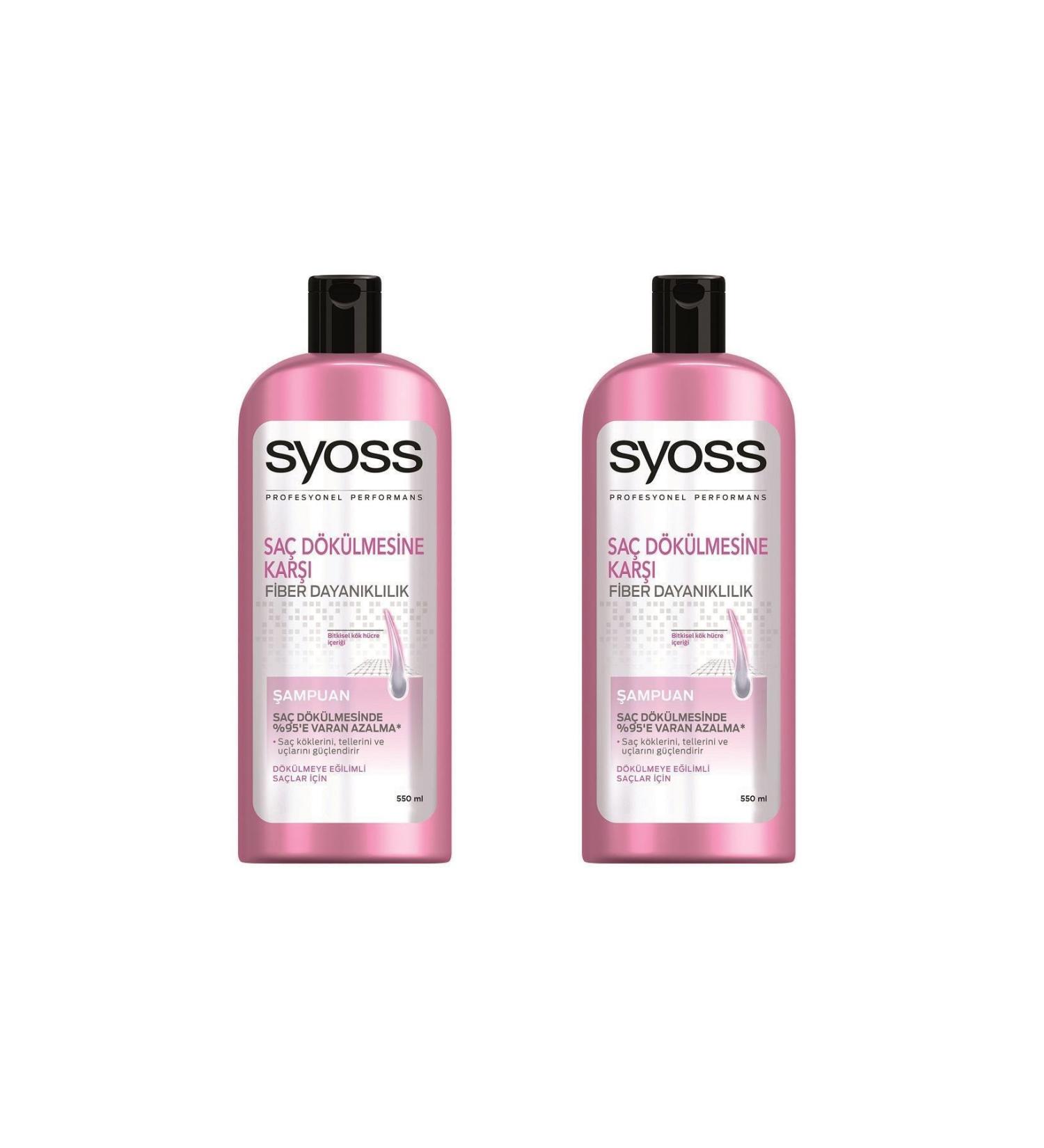 Syoss Anti Hair Loss Shampoo 550 Ml X 2 Pieces