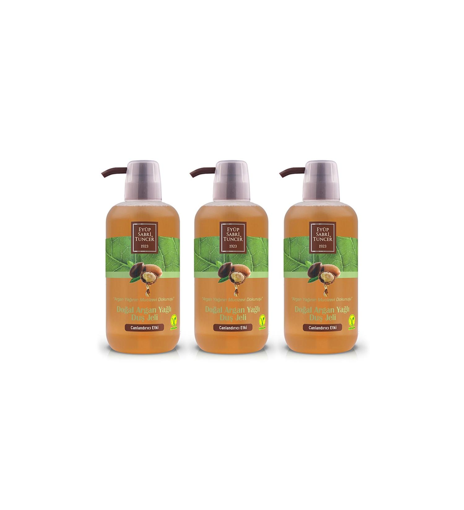 Ey p Sabri Tuncer Natural Argan Oil Shower Gel 600 Ml X 3 Pieces
