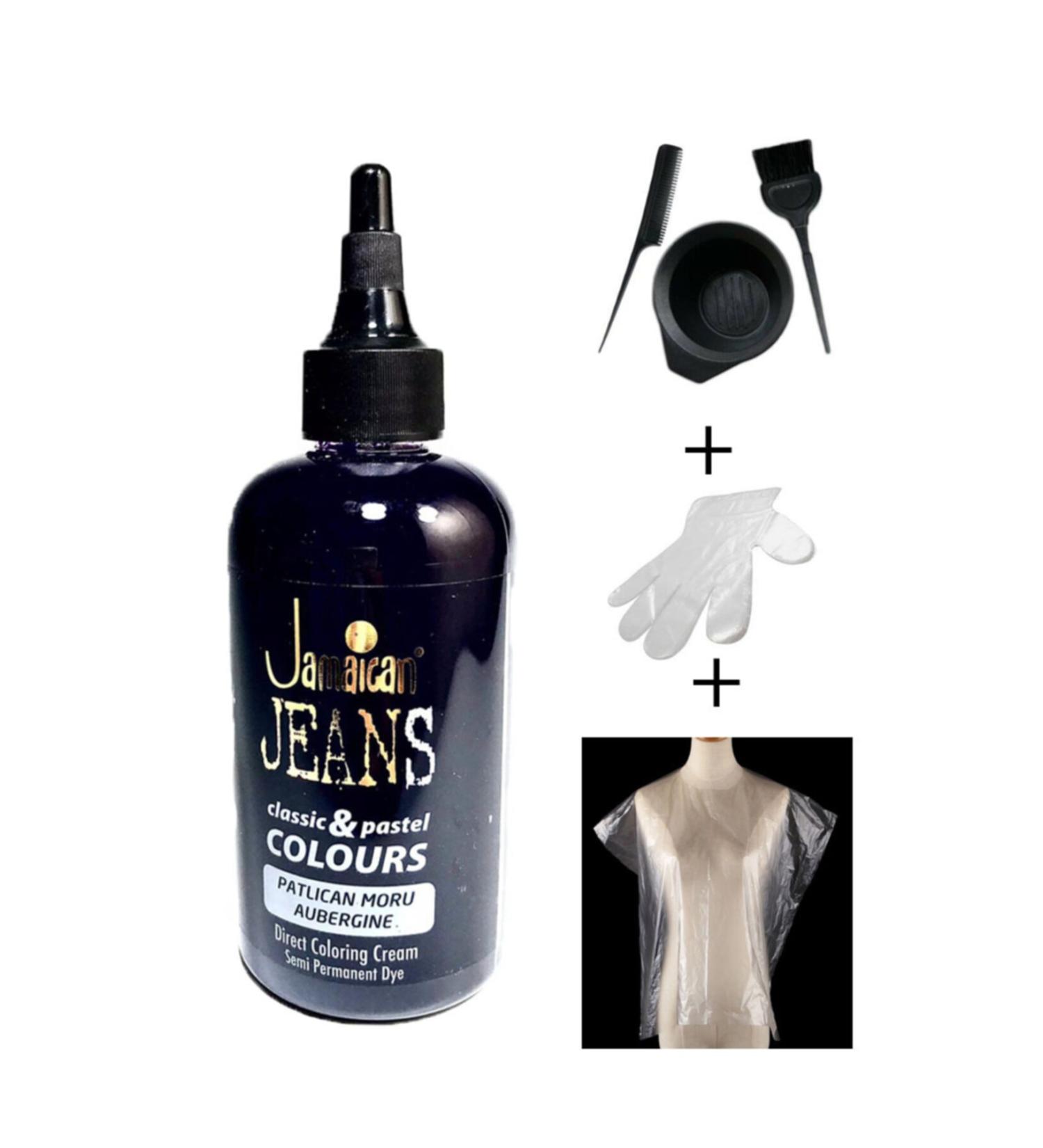 Jamaican Jean's Color Hair Dye Set Eggplant Purple Dep1024