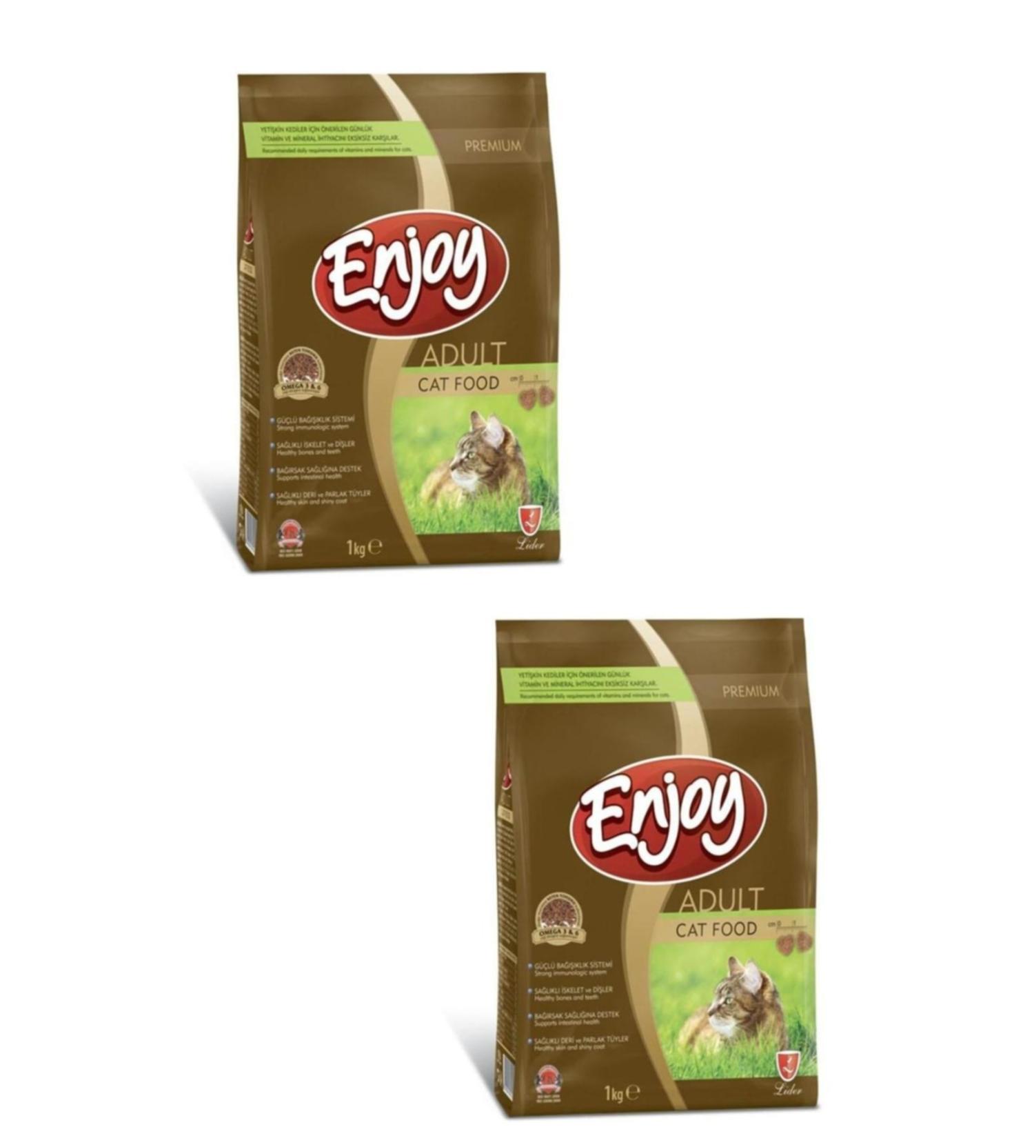 Enjoy Chicken Adult Cat Food 1 Kg - 2 Pieces