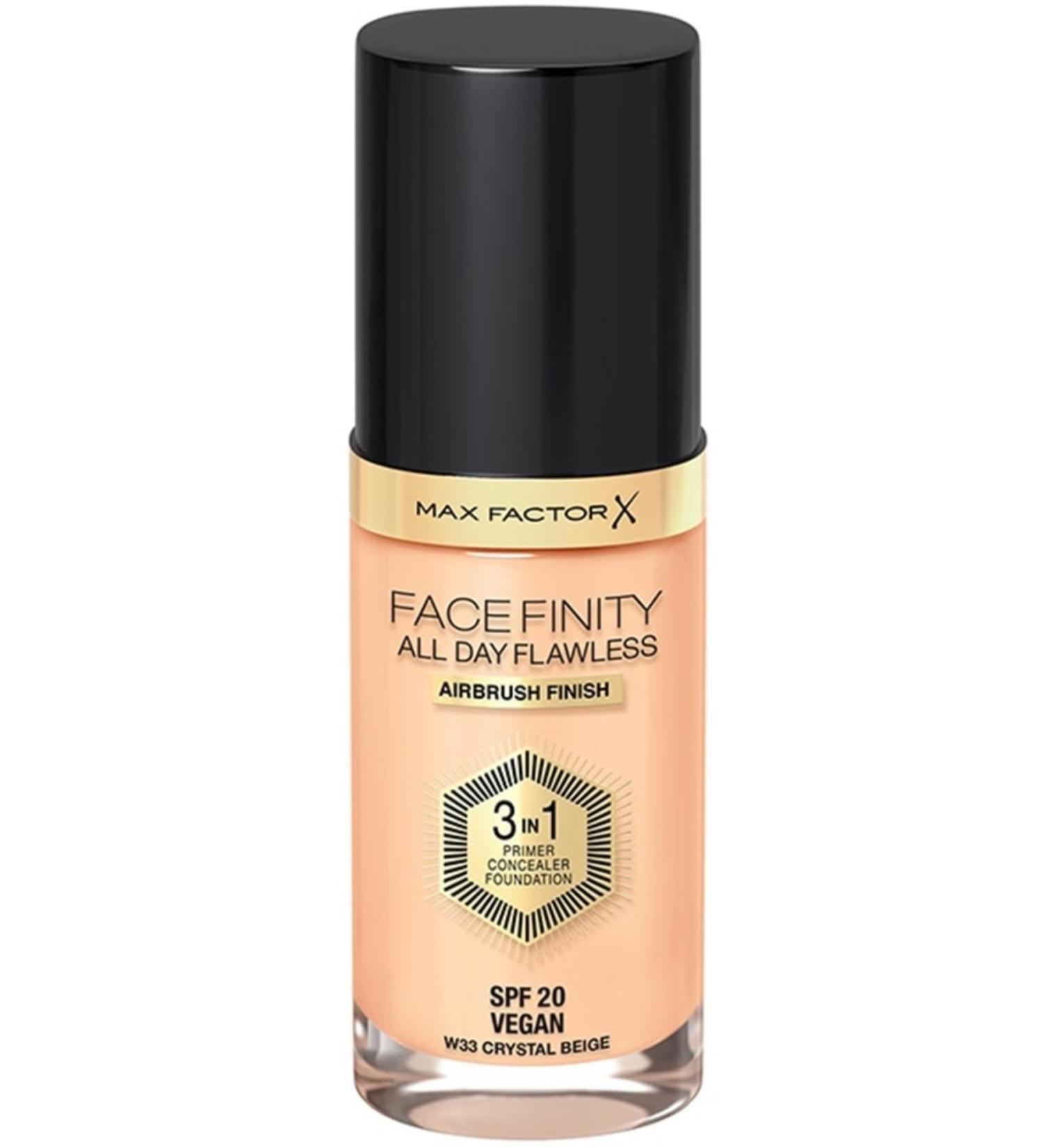 Max Factor Brand: Facefinity 3 in 1 Permanent Foundation 33 Crystal Beige Category: Foundation - Buy Online on GoSupps.com