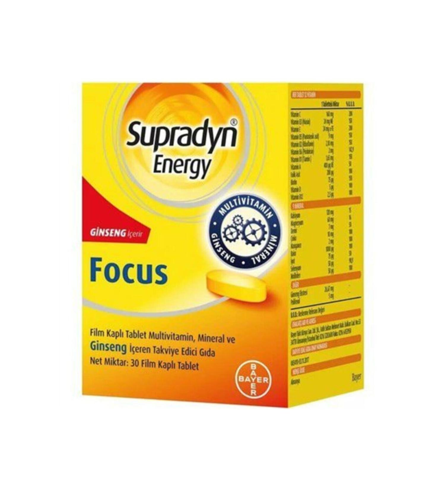 Supradyn Energy Focus 30 Tablets