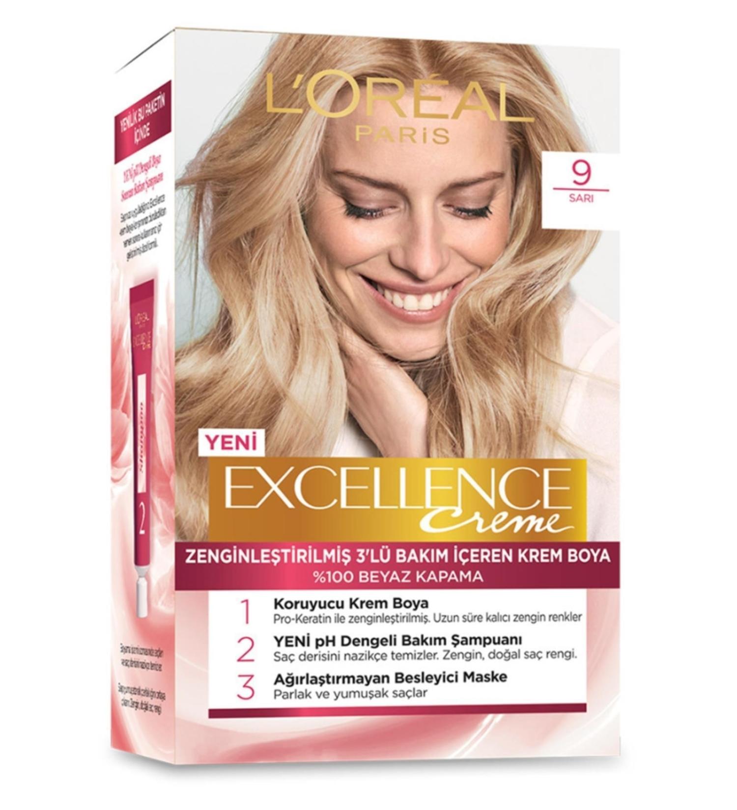 L'Oreal Paris Brand: Creme Hair Dye Yellow 9 Category: Hair Dye