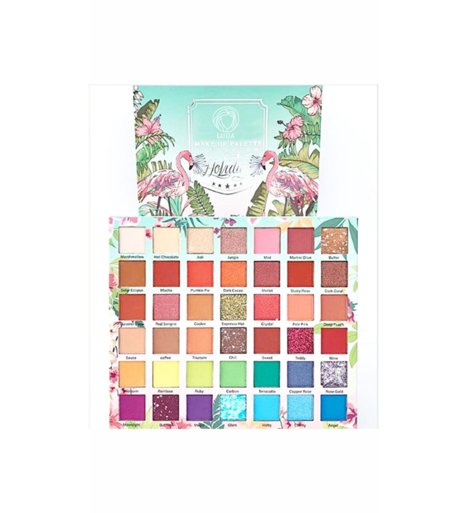 LUUA Flamingo Holiday 42 Color Eyeshadow Palette
