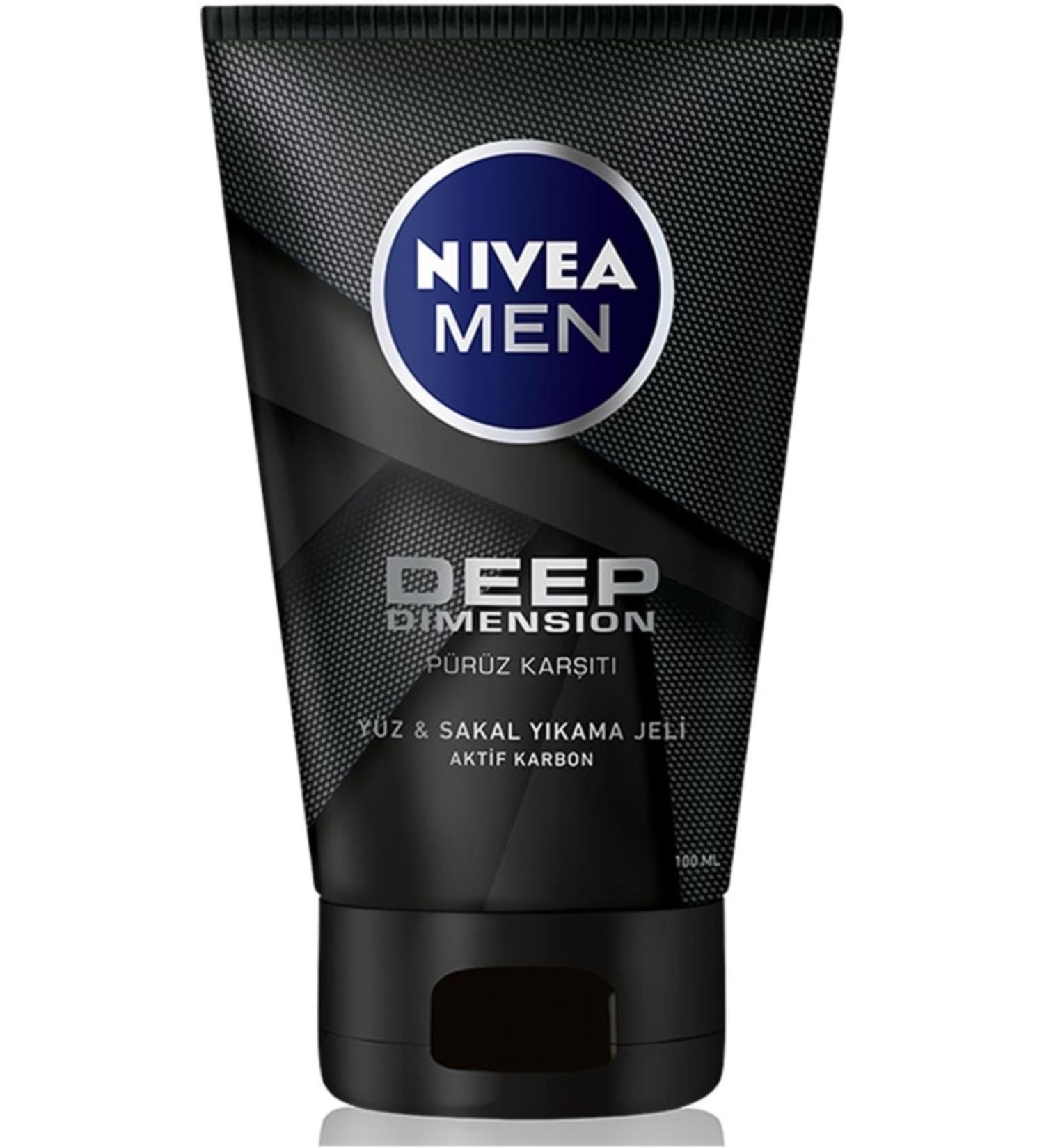 NIVEA Super Men Deep Dimension Face and Beard Super Cleansing Gel 100..ml.