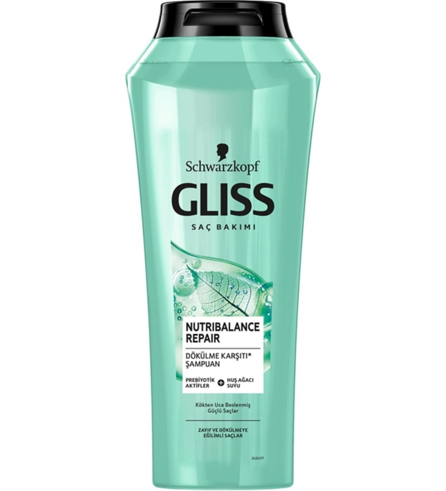 Gliss Schwarzkopf Gliss Nutribalance Repair Anti Hair Loss Shampoo 500 Ml - Buy Online on GoSupps.com