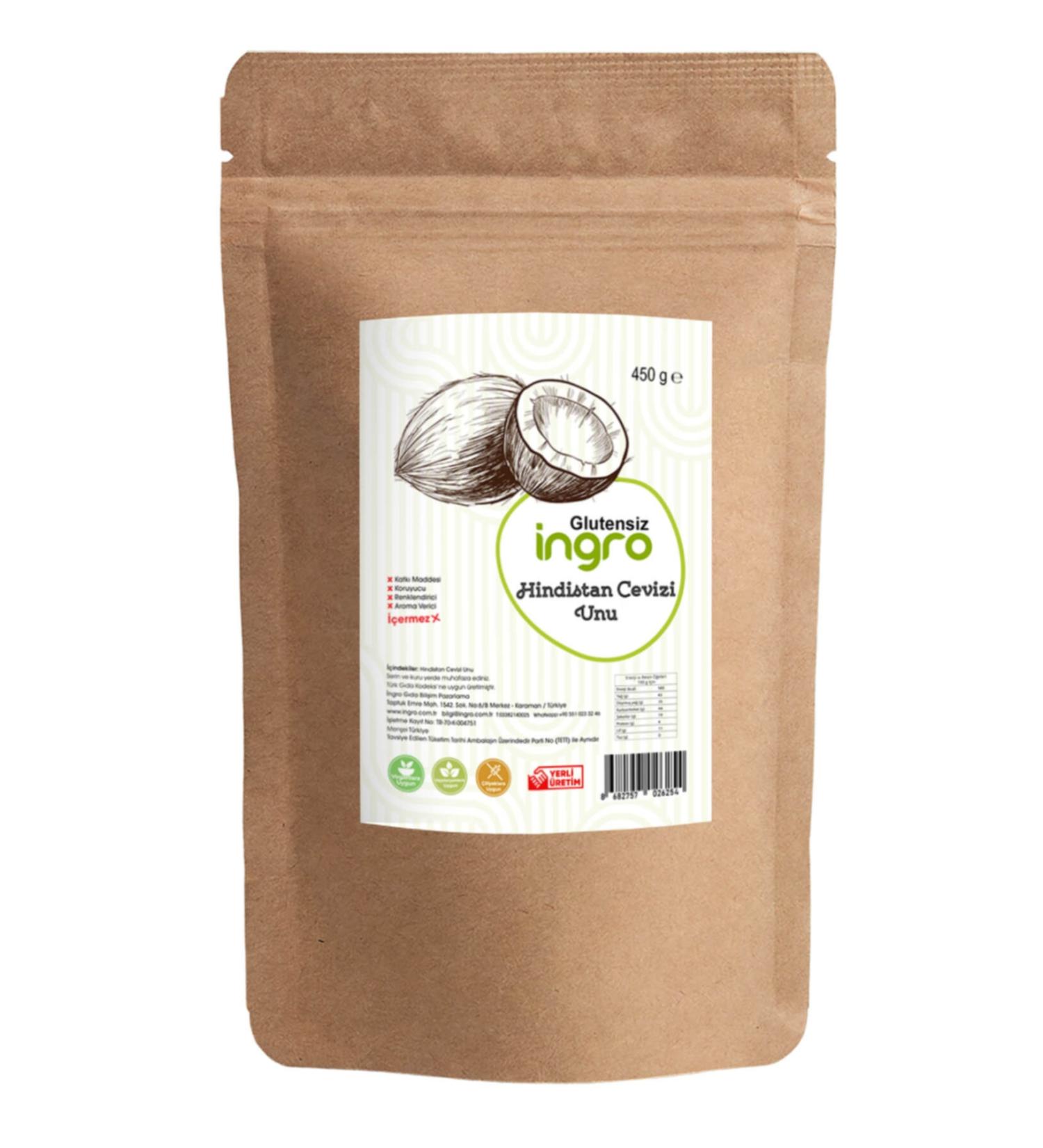 Ingro Gluten Free Coconut Flour 450 gr