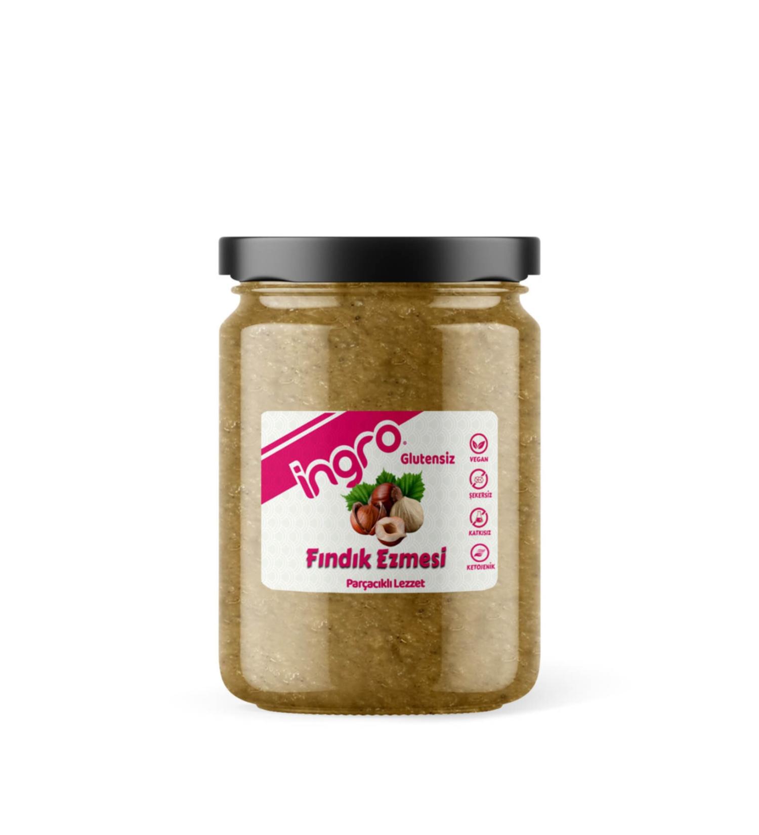 Ingro Gluten-free Hazelnut Paste Flavor with Chips 590 g