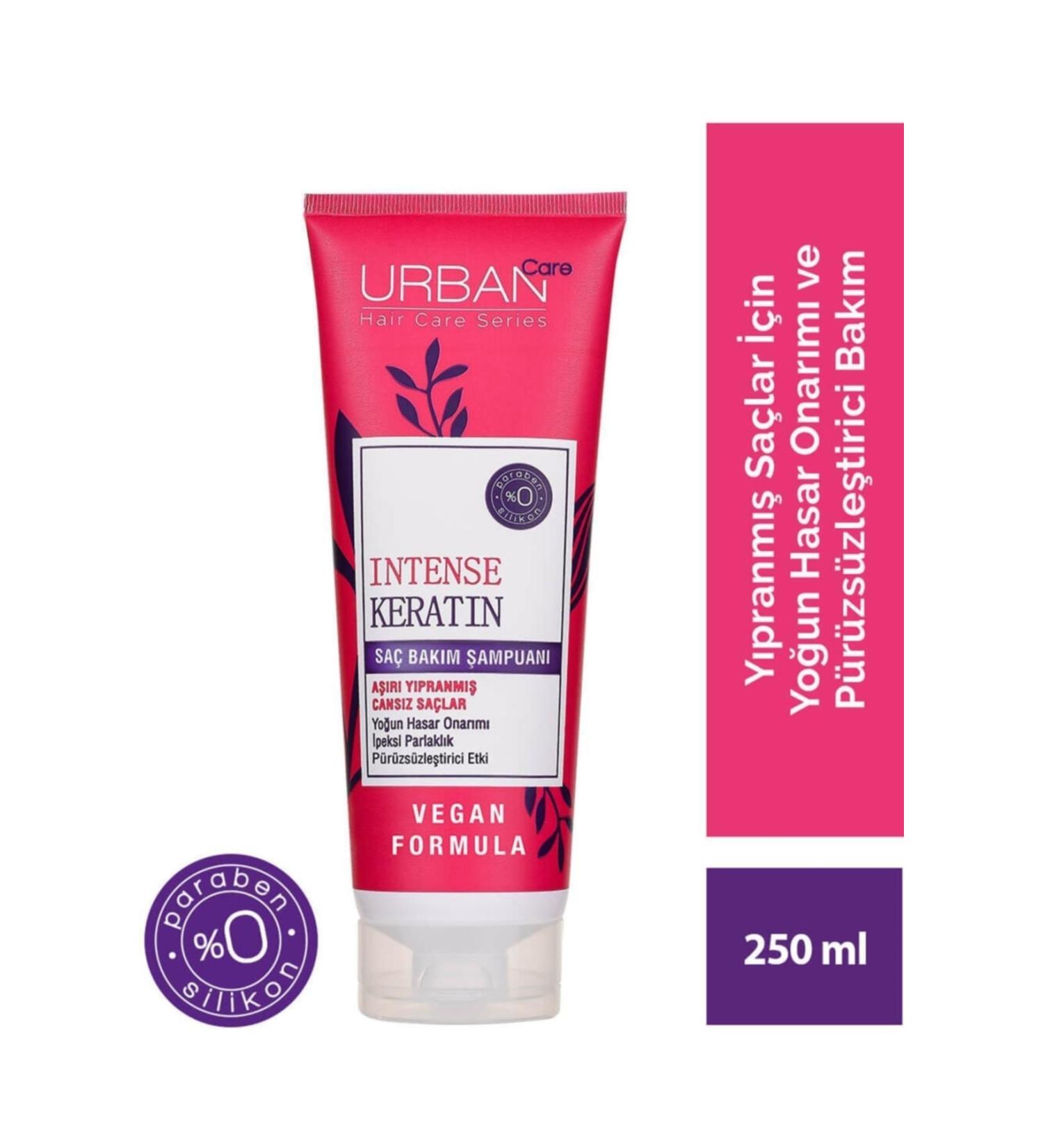 Urban Care Brand: Intense Keratin Hair Care Shampoo 250 Ml Category: Hair Vitamin - Buy Online on GoSupps.com