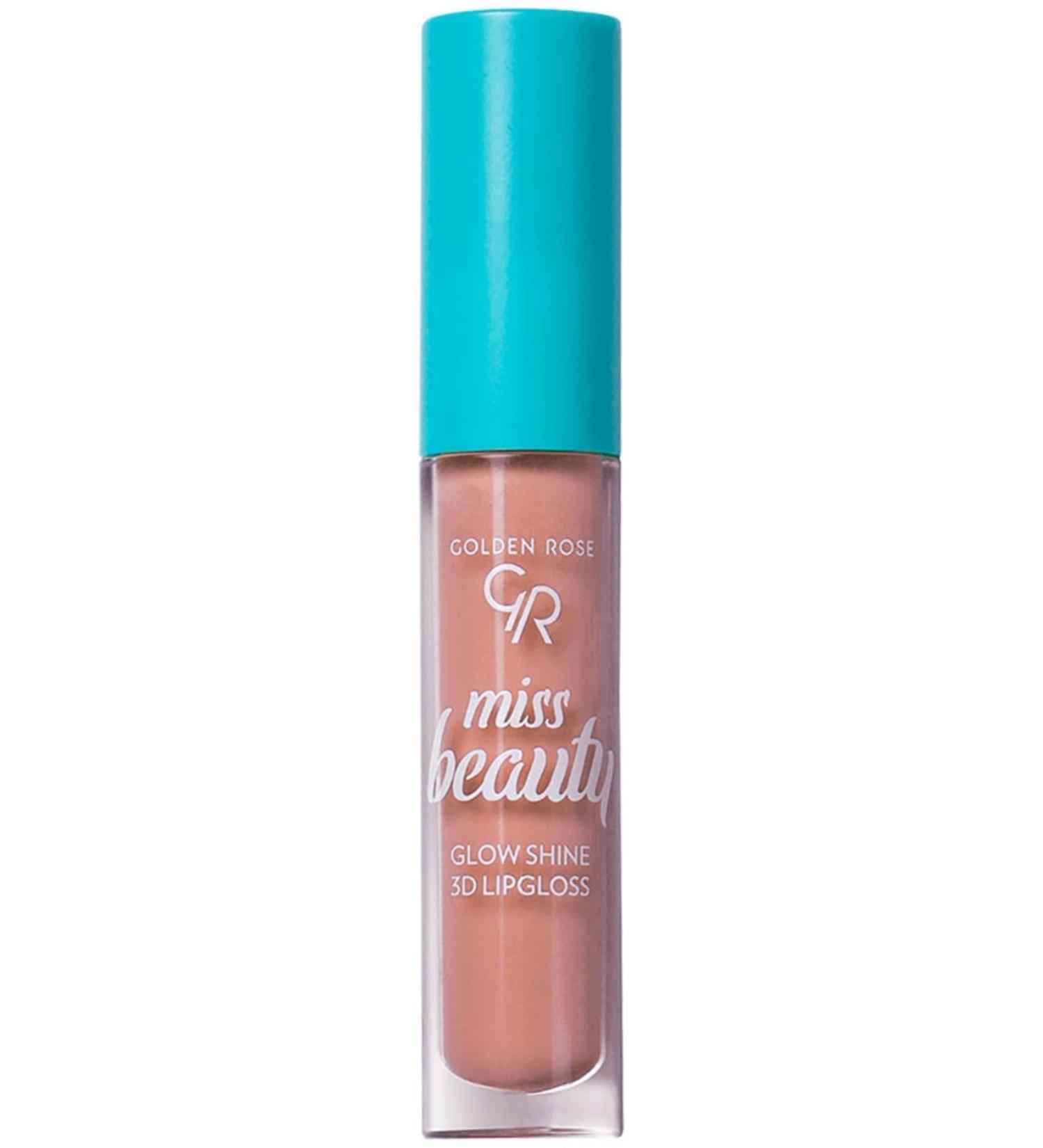 Golden Rose Miss Beauty Glow Shine 3d Lip Gloss Soft Peach No: 03