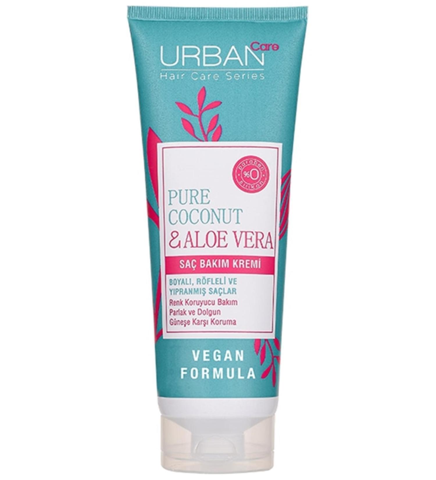 Urban Care Color Protecting Hair Care Cream with Pure Coconut Oil and Aloe Vera 250 ml