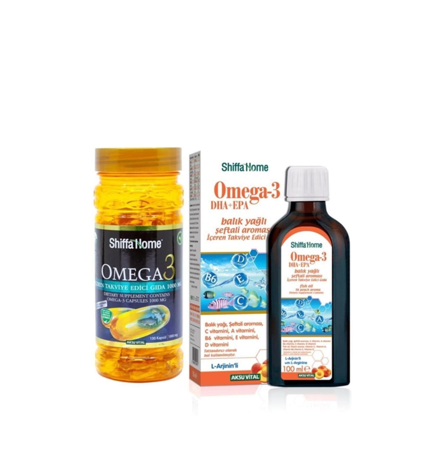 Shiffa Home Omega-3 1000 Mg Softgel + Omega-3 Epa+dha Fish Oil