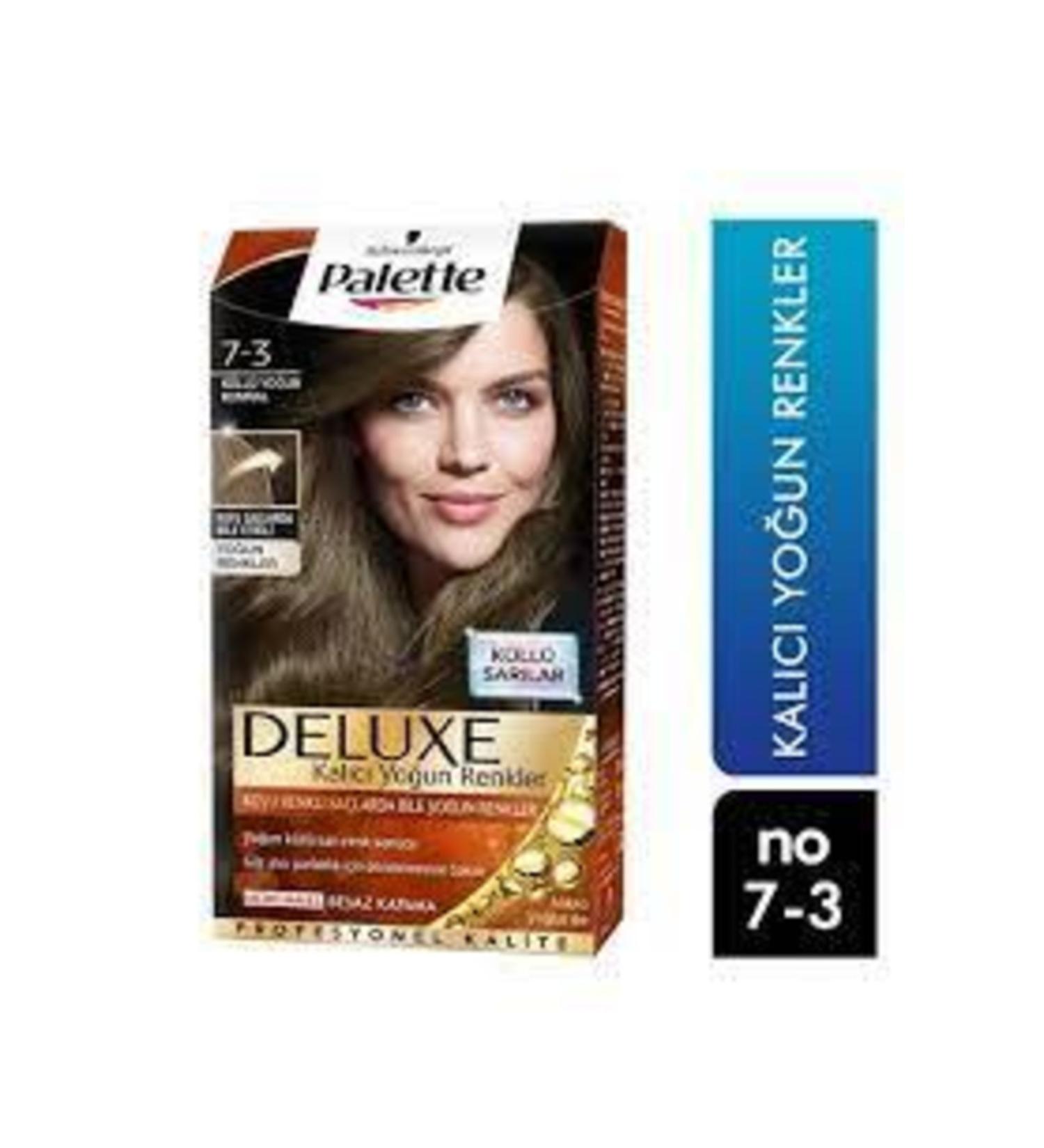Palette Deluxe Intense Colors 7-3 Ash Intense Blonde Hair Dye 4015100204483