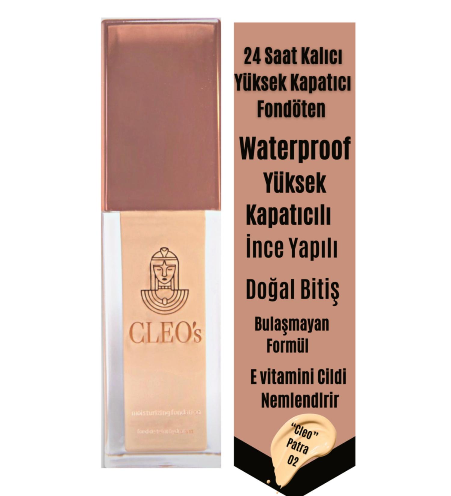 Cleo Cosmetics All Hours Moisturizing High Coverage Foundation That Lasts Up to 24 Hours - Buy Online on GoSupps.com