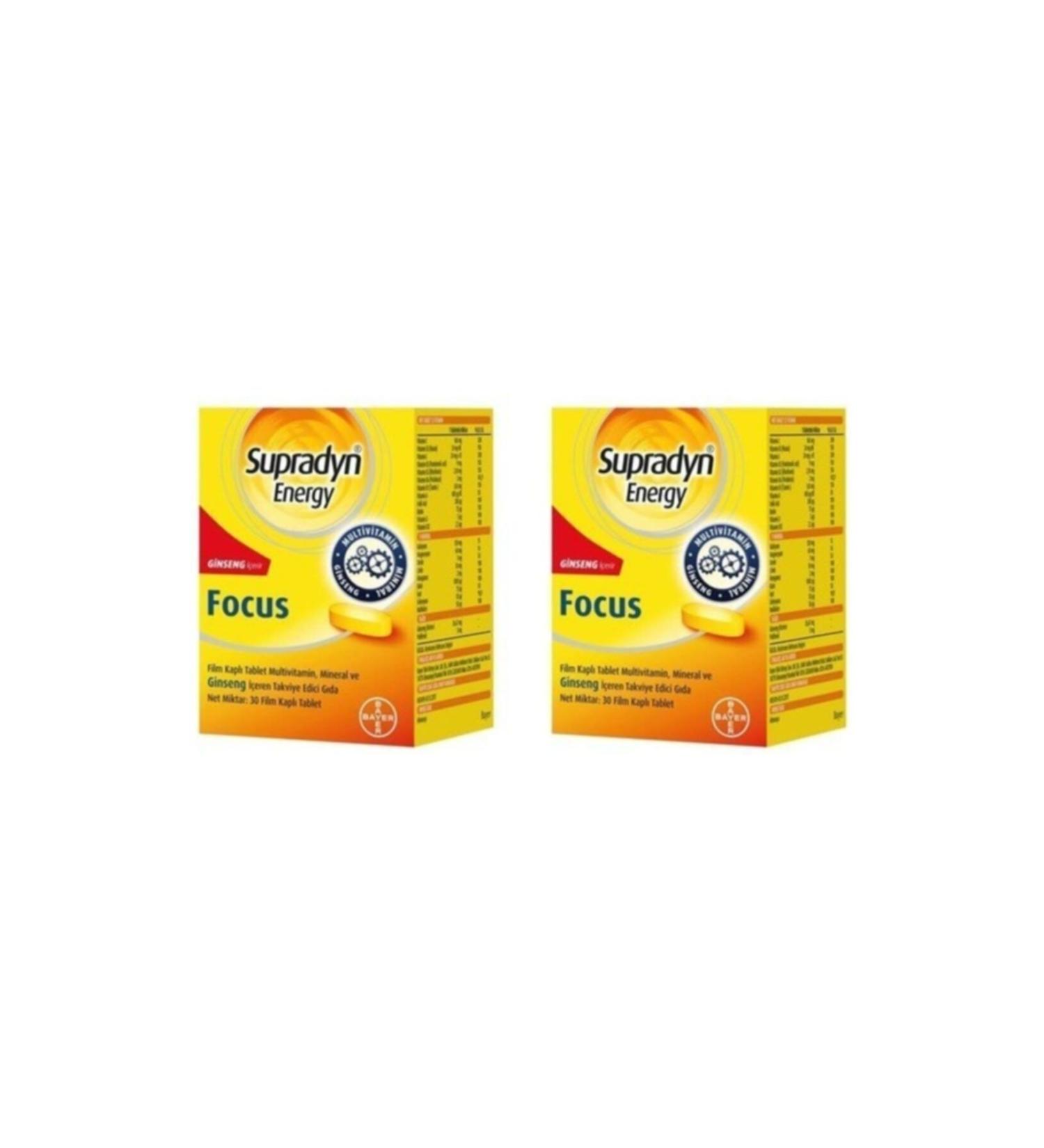 Supradyn Focus 30 Tablets x 2 Pieces