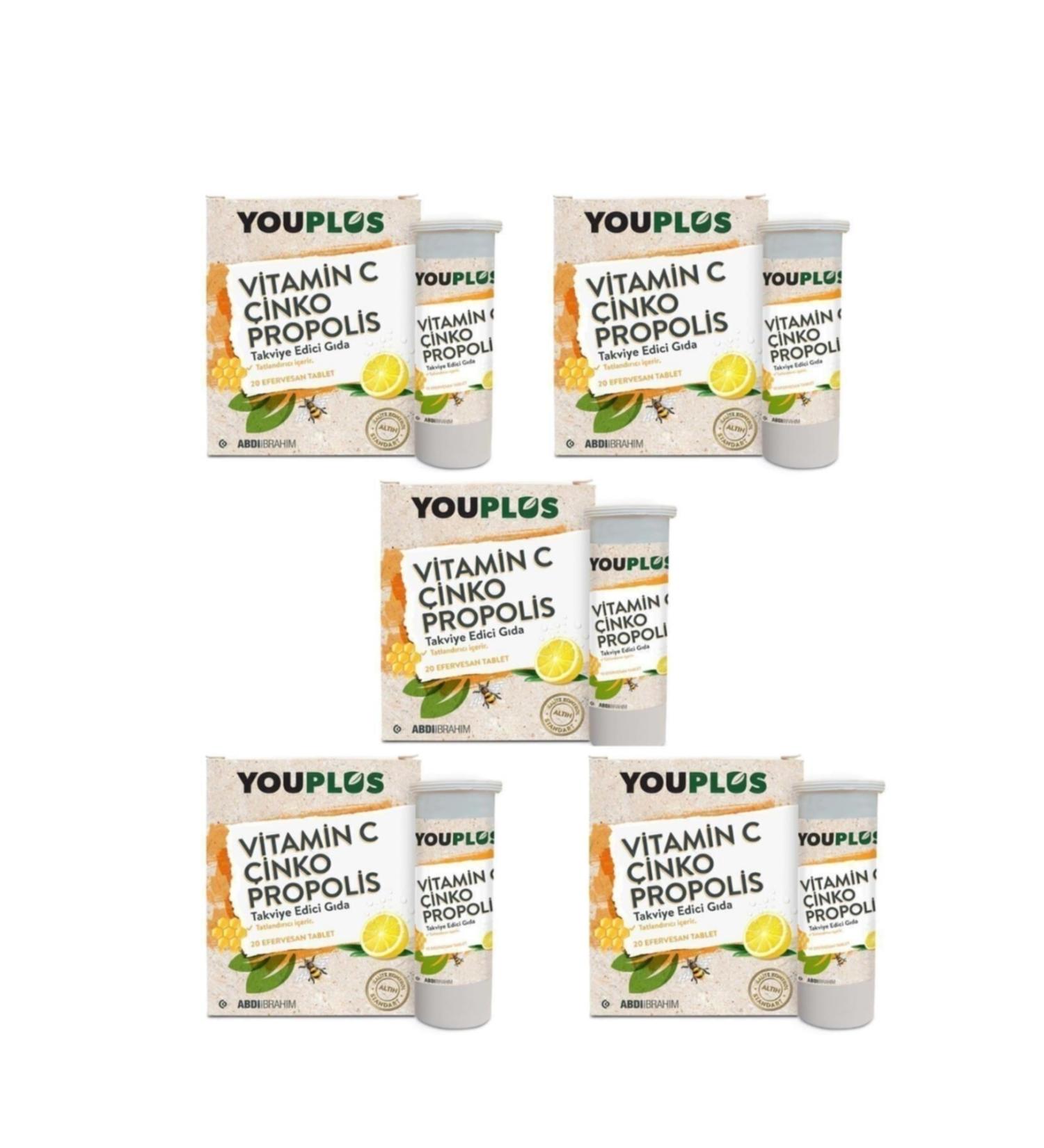Youplus You-plus Vitamin&zinc&propolis 20 Effervescent Tb.5 Pieces