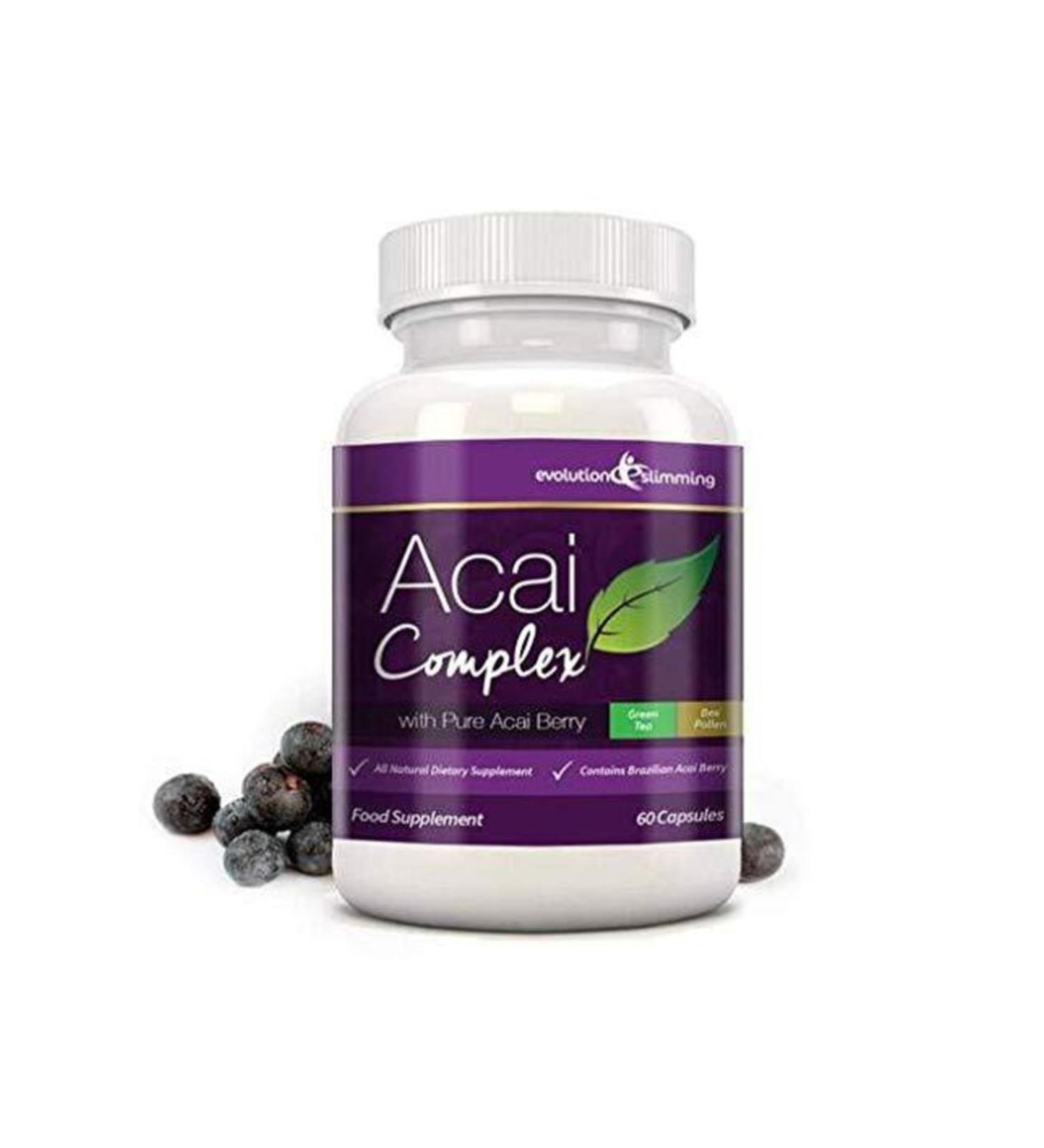 Evolution Slimming Acai Berry Complex Capsule Imported Diet Supplement 60 Capsules