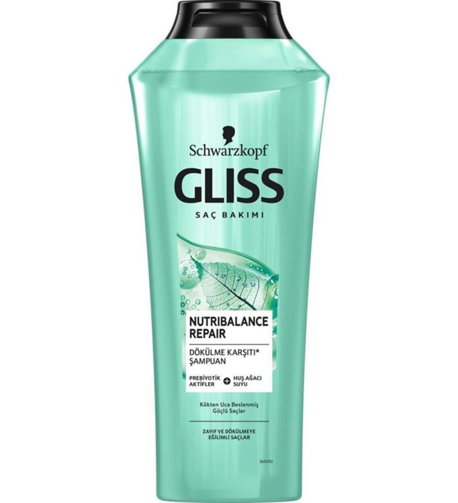 Gliss Nutribalance Repair Anti Hair Loss Shampoo 360 Ml