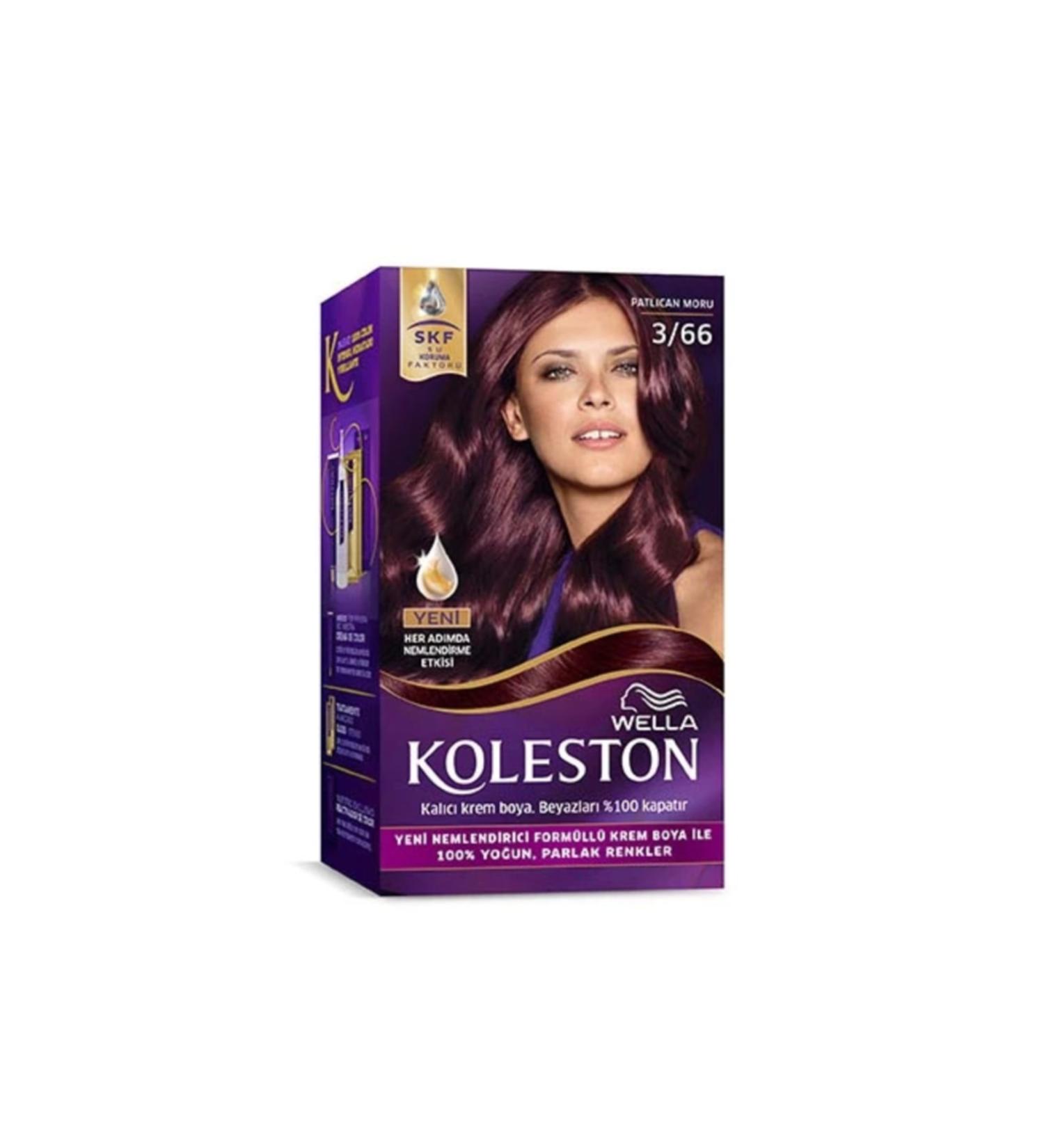 Wella Koleston Kit Hair Dye 3/66 Eggplant Purple