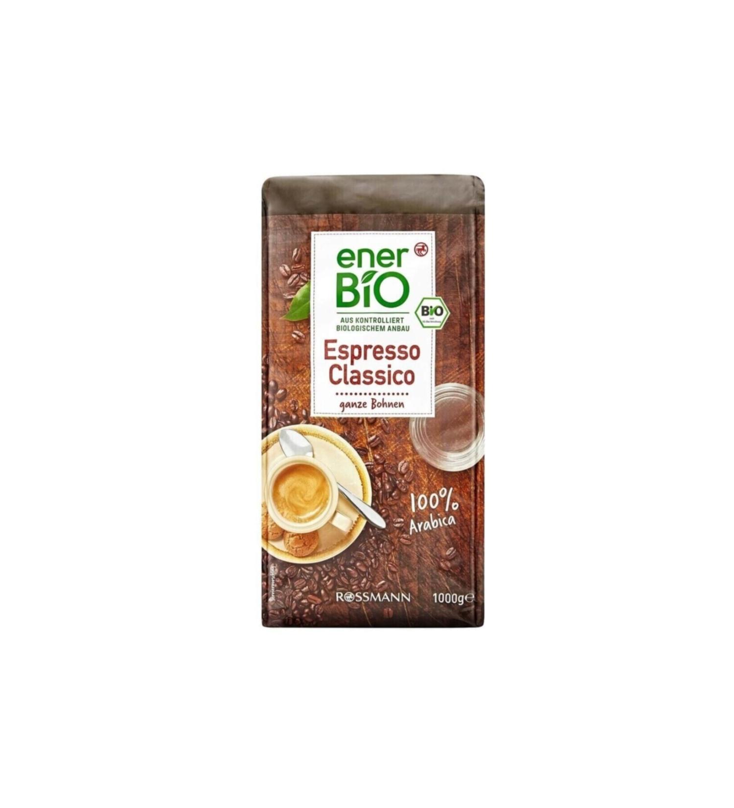 enerBio Organic Espresso Roasted Coffee Beans 1000 Gr