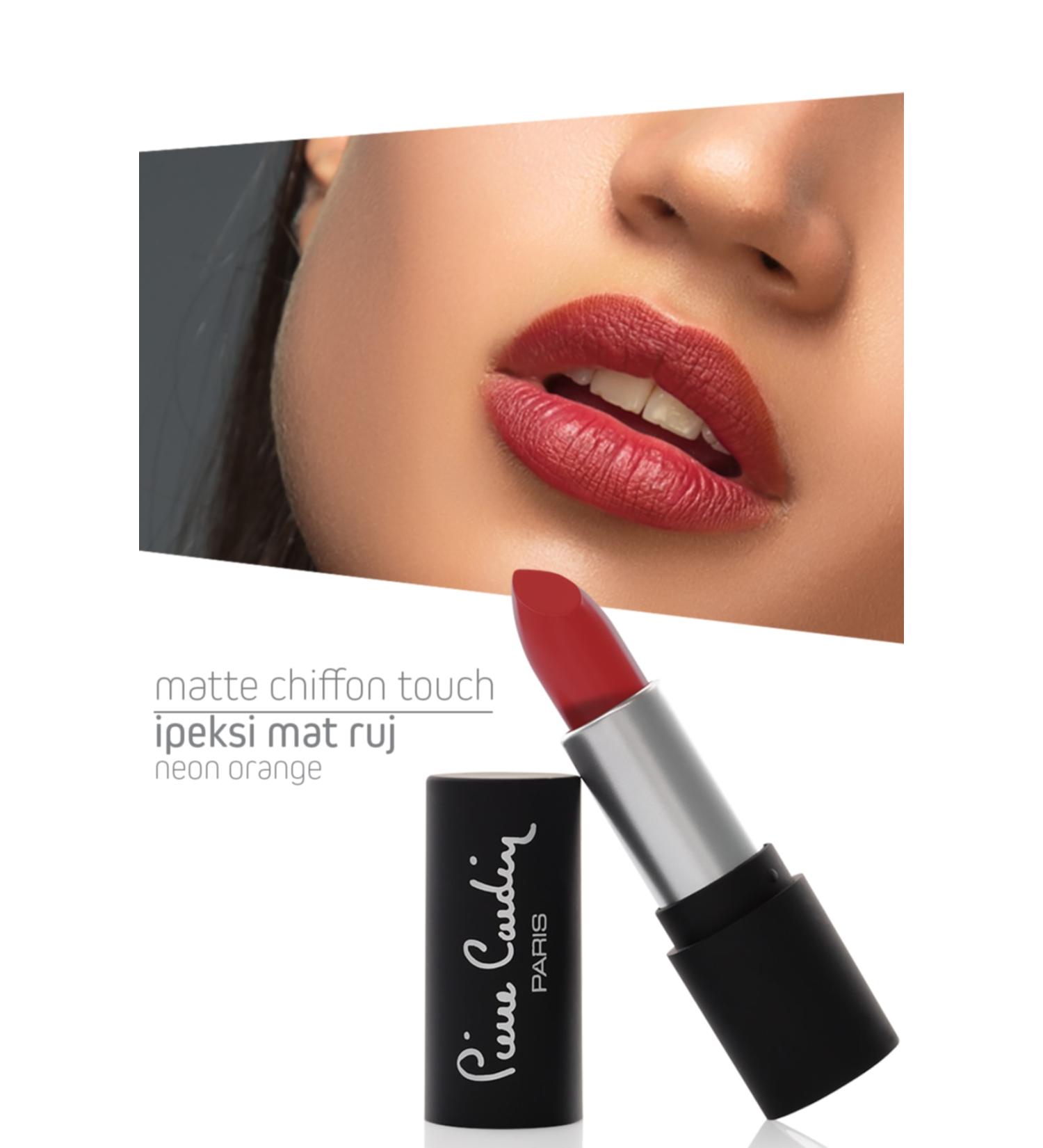 Pierre Cardin Matte Chiffon Touch Lipstick Neon Orange -187