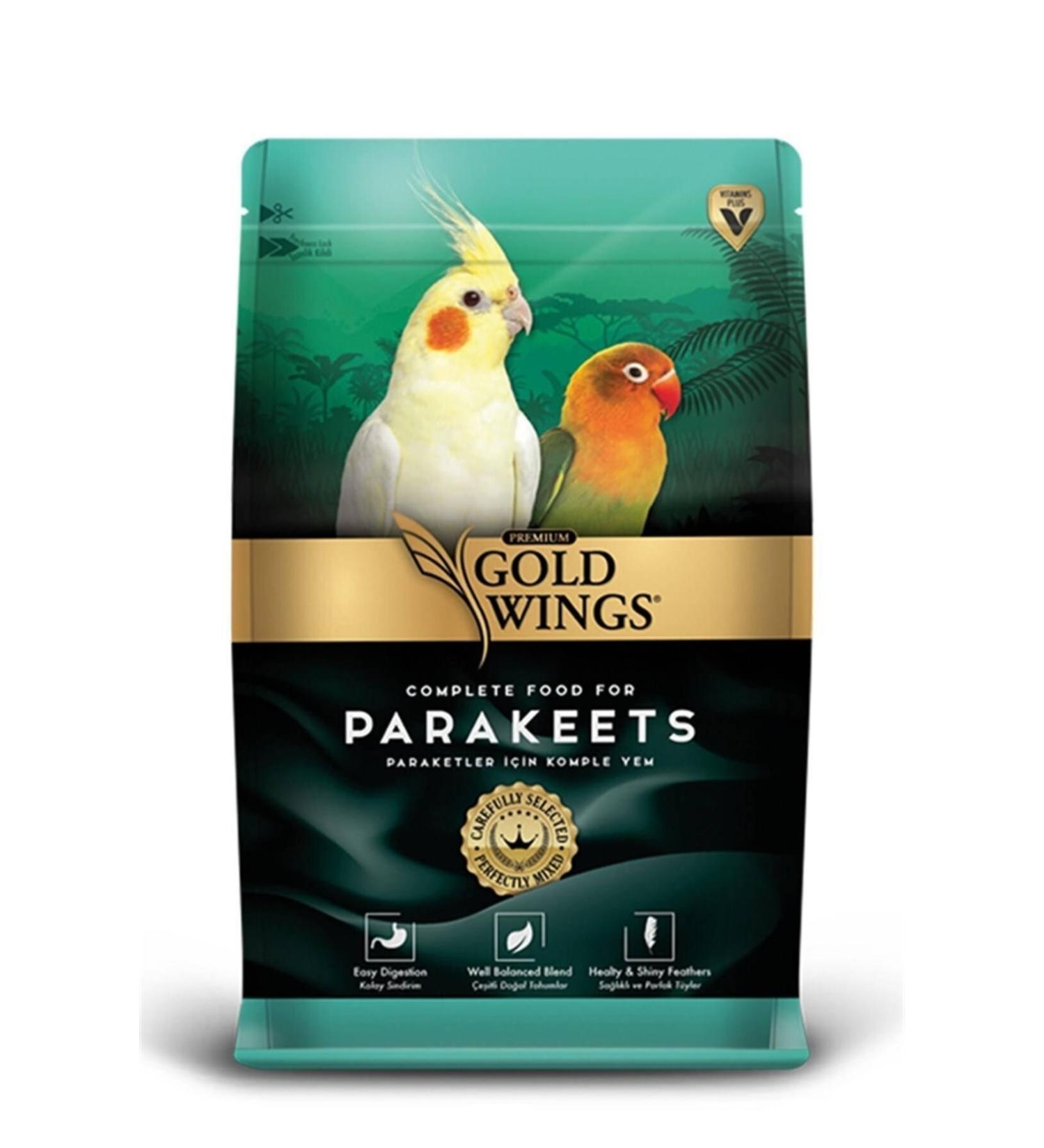 Gold Wings Gwp Premium Parakeet Food 1 Kg X 5 Pieces