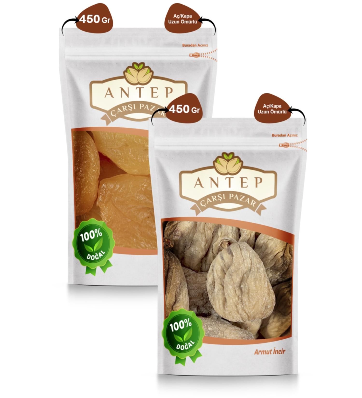 Antep Bazaar Market Yellow Apricot Jumbo Kabaashi 450 Gr. | Pear Fig 450 Gr.