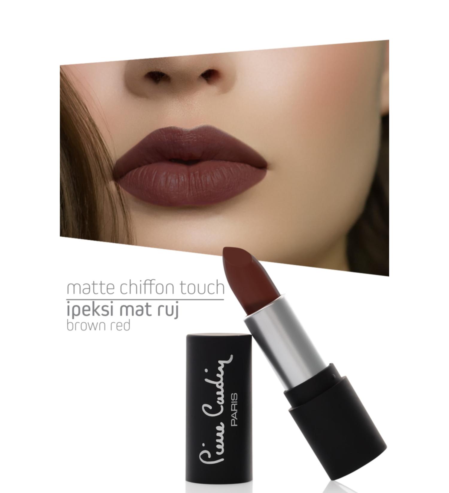 Pierre Cardin Matte Chiffon Touch Lipstick - Brown Red -193 - Buy Online on GoSupps.com