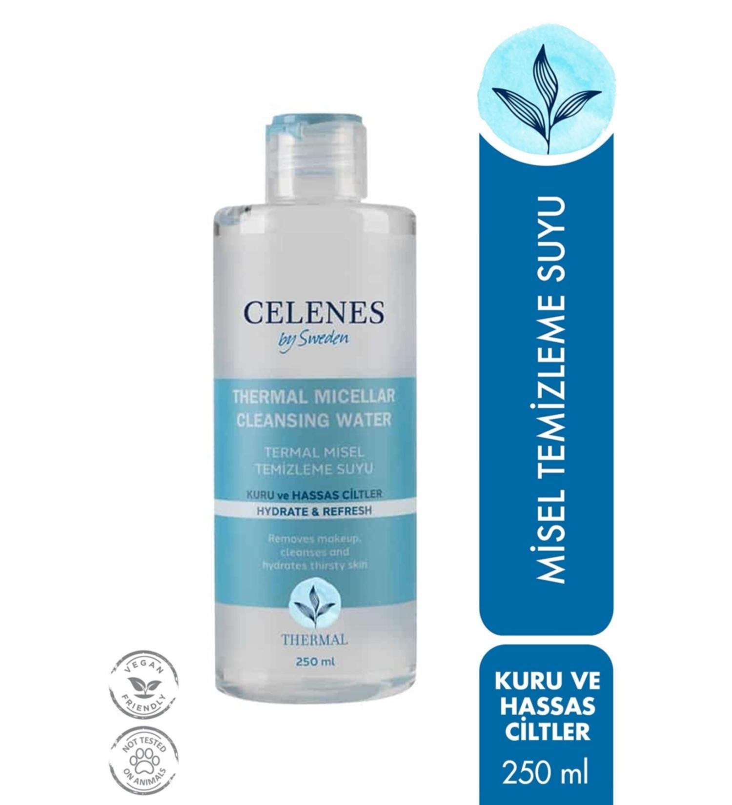 CEPHOME Celenes Thermal Micellar Cleansing Water 250ml Dry and Sensitive Skin