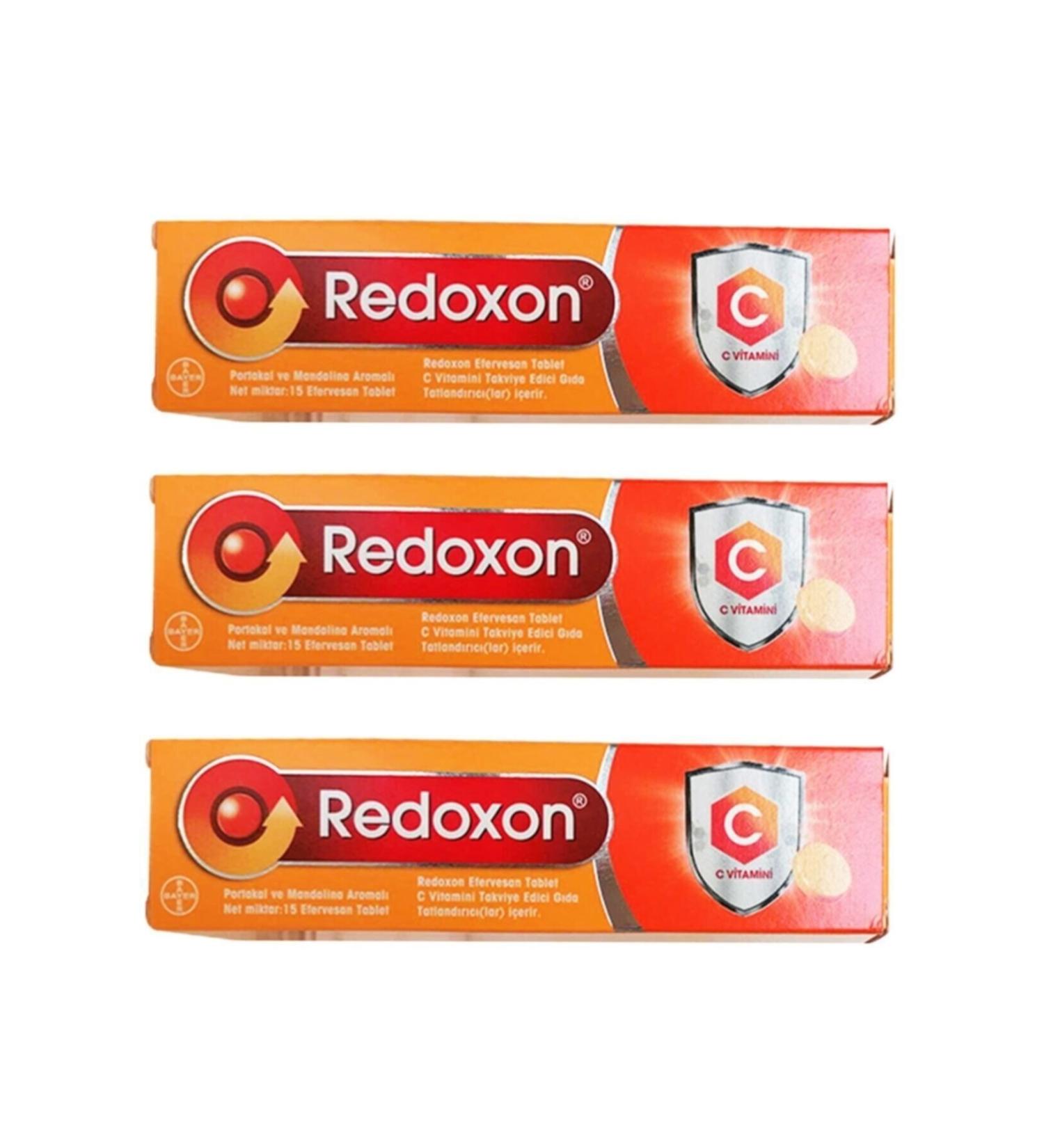 Redoxon Vitamin C 1000 Mg Effervescent 15 Tablets 3 Pieces