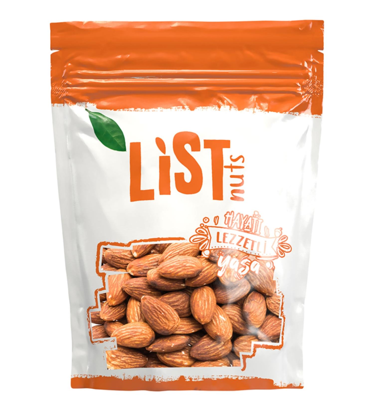 List Nuts Raw Almonds 500 G