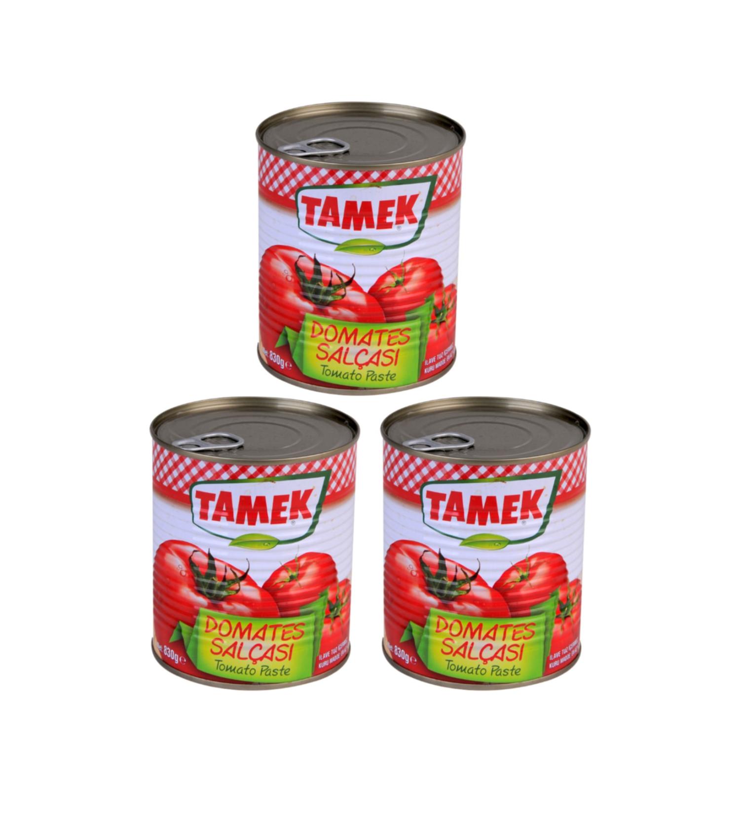 TAMEK Tomato Paste 830 gr X 3 Pieces