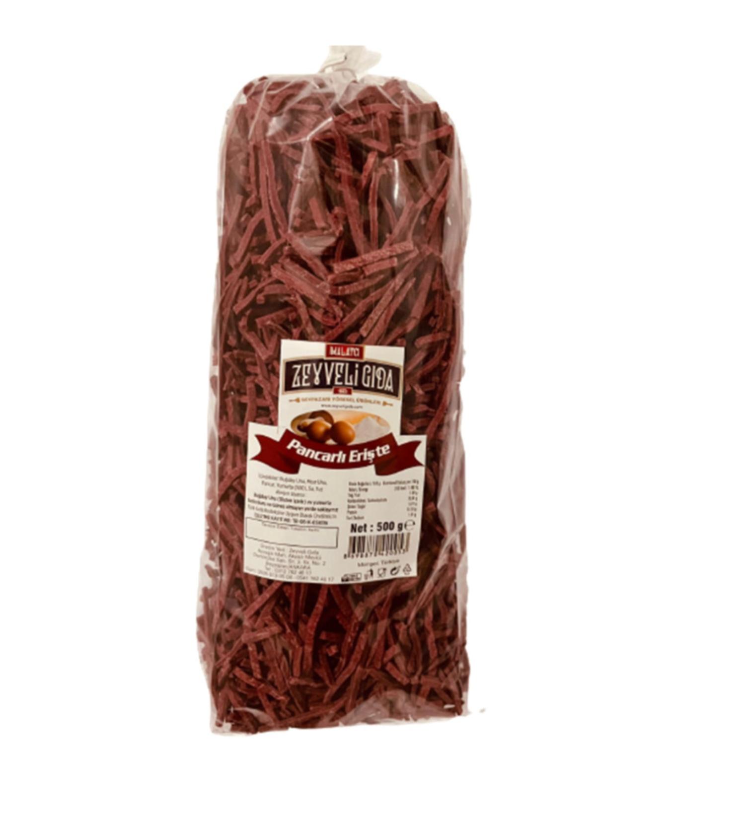 BZG Manufacturer Zeyveli Food Local Products 1963 Beetroot Noodles 500 gr
