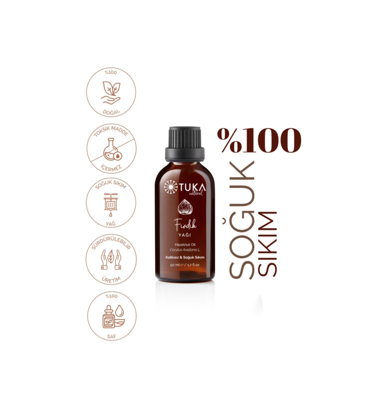 TUKA NATURAL Organic Hazelnut Oil 50 Ml